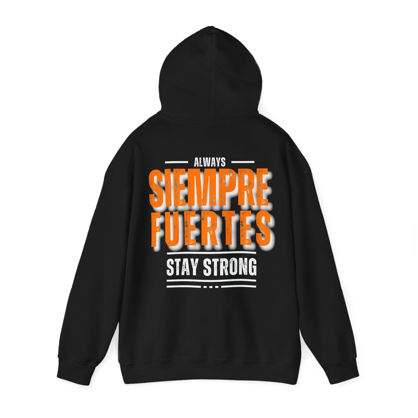 SUDADERA CON GORRO "SIEMPRE FUERTES". (EUROPA).