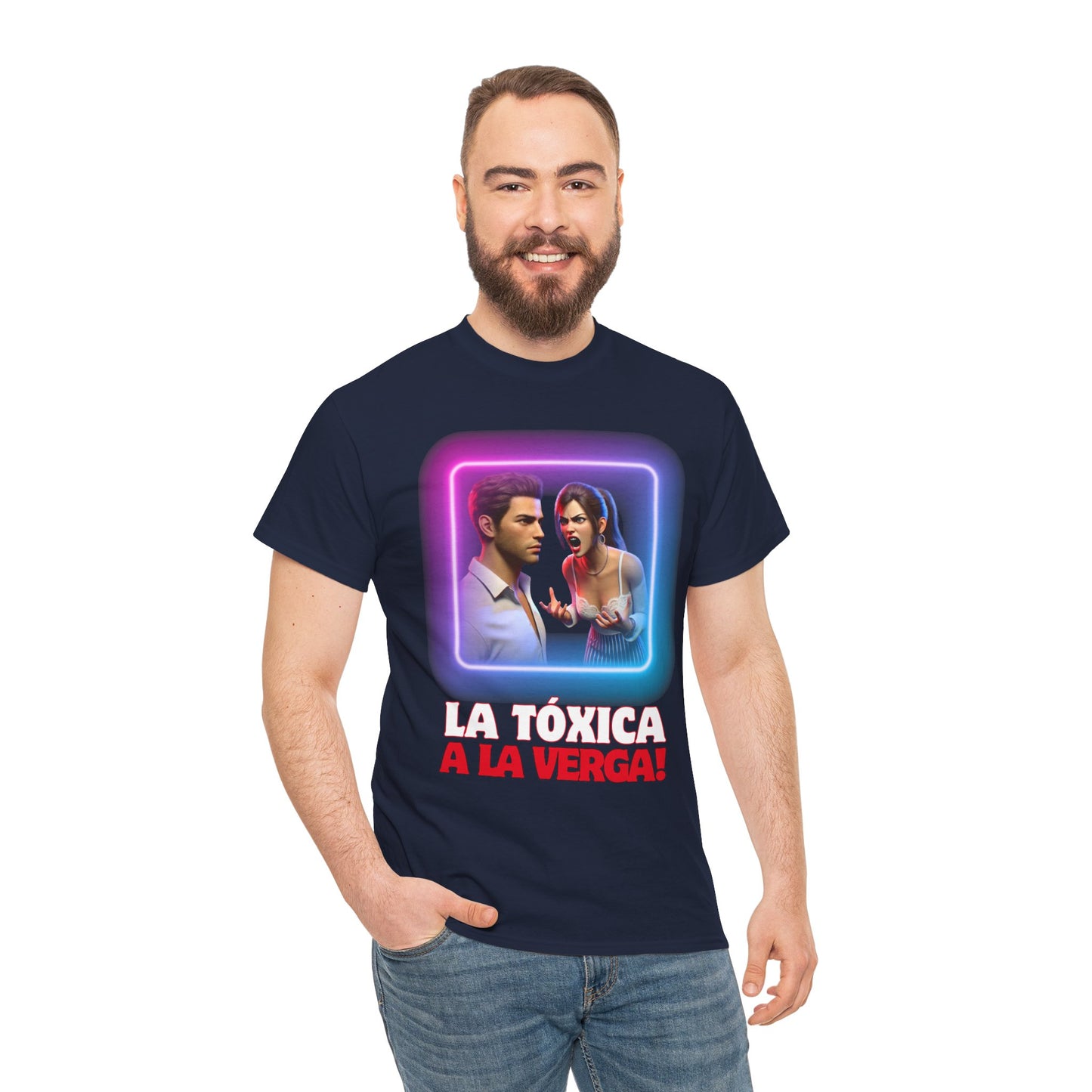 CAMISETA HOMBRE ALFA "LA TÓXICA A LA VERGA".(EUROPA).