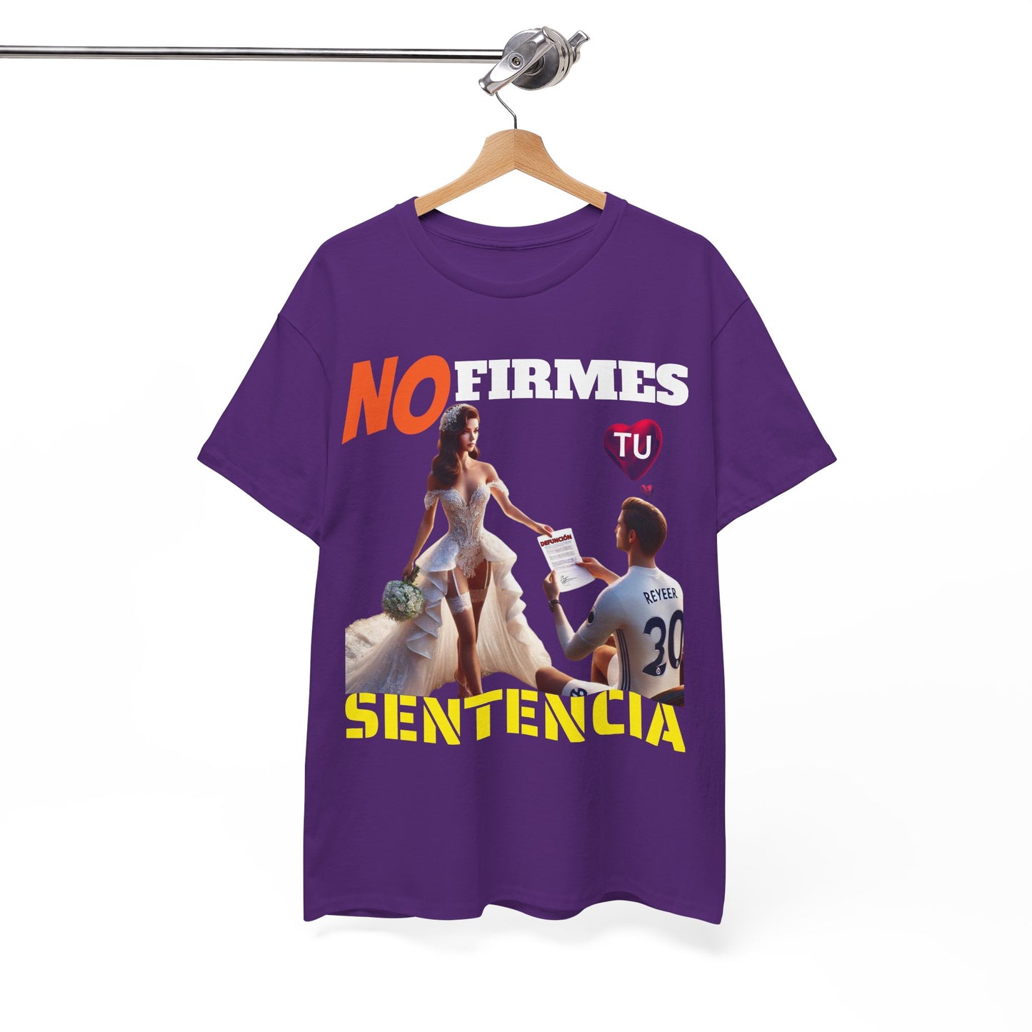 CAMISETA HOMBRE ALFA "NO FIRMES TU SENTENCIA".(EUROPA)