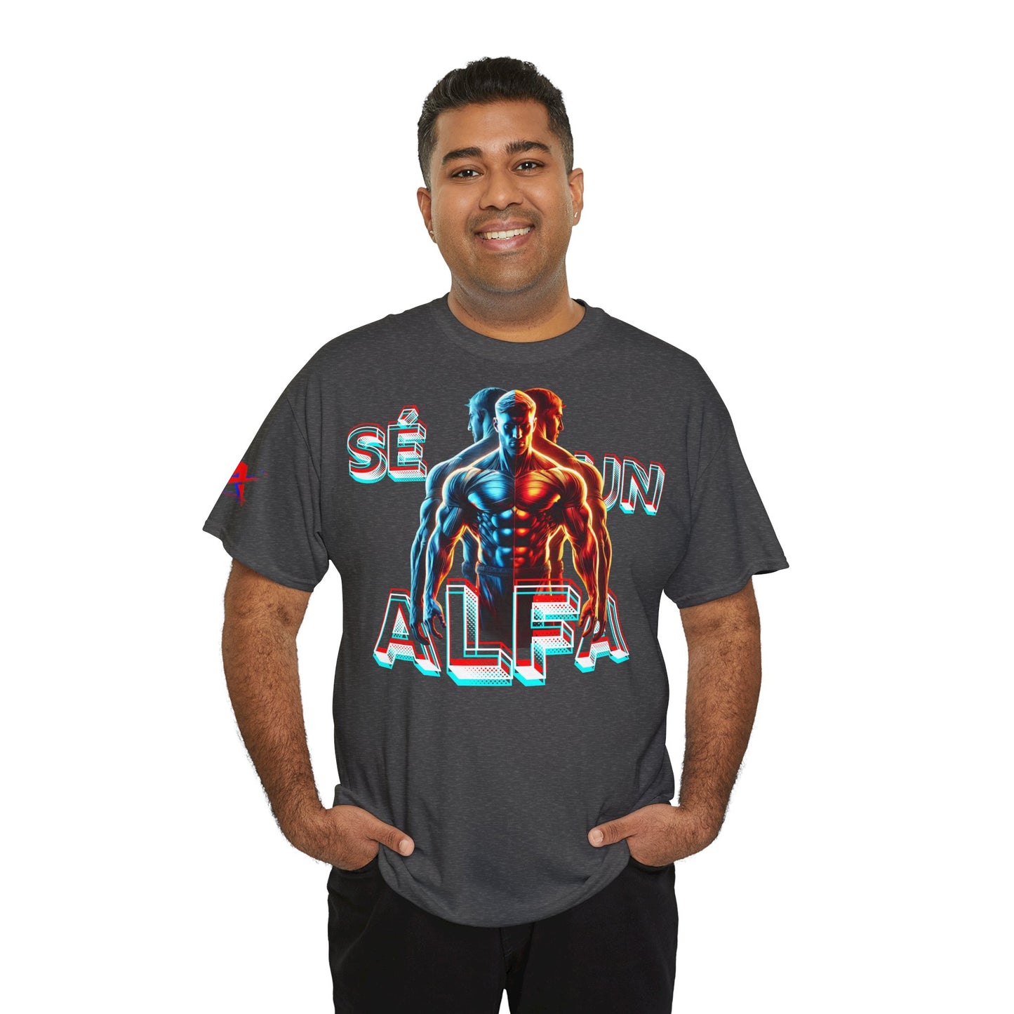 CAMISETA HOMBRE ALFA "SÉ UN ALFA".(EUROPA).
