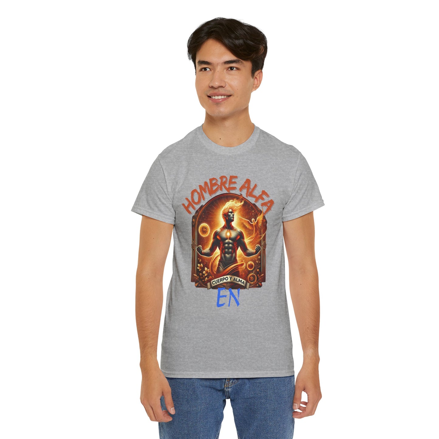CAMISETA HOMBRE ALFA " EN CUERPO Y ALMA".(USA).