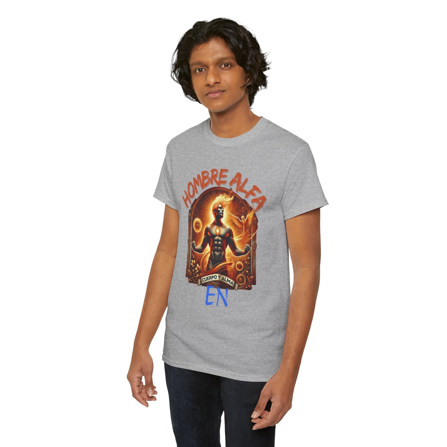 CAMISETA HOMBRE ALFA " EN CUERPO Y ALMA".(USA).