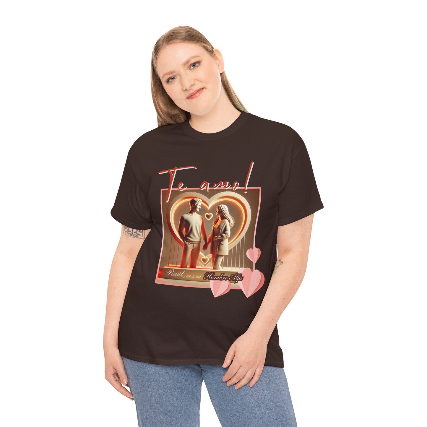 CAMISETA HOMBRE ALFA PERSONALIZABLE "(NOMBRE) ERES MI HOMBRE ALFA".(EUROPA).