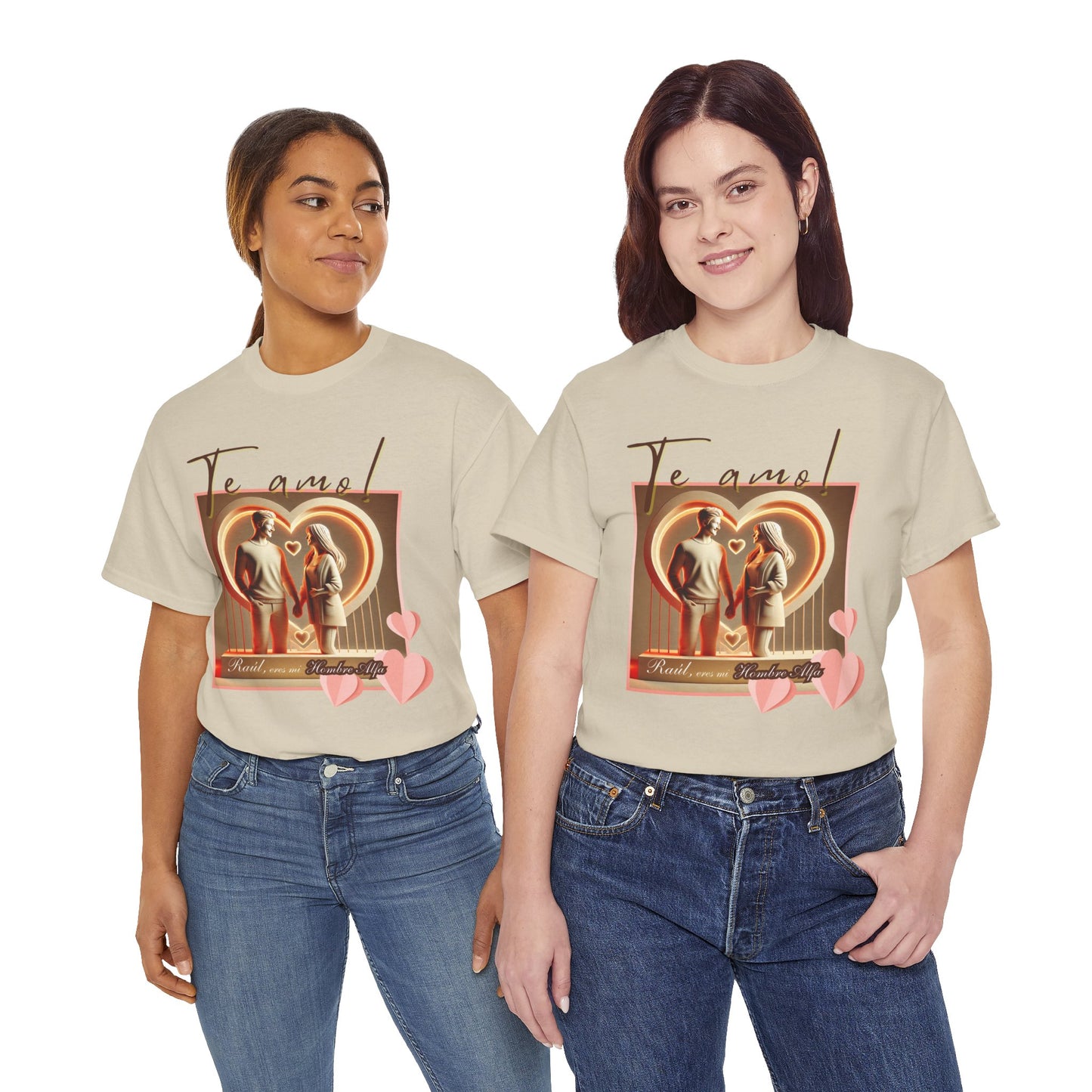 CAMISETA HOMBRE ALFA PERSONALIZABLE "(NOMBRE) ERES MI HOMBRE ALFA".(EUROPA).