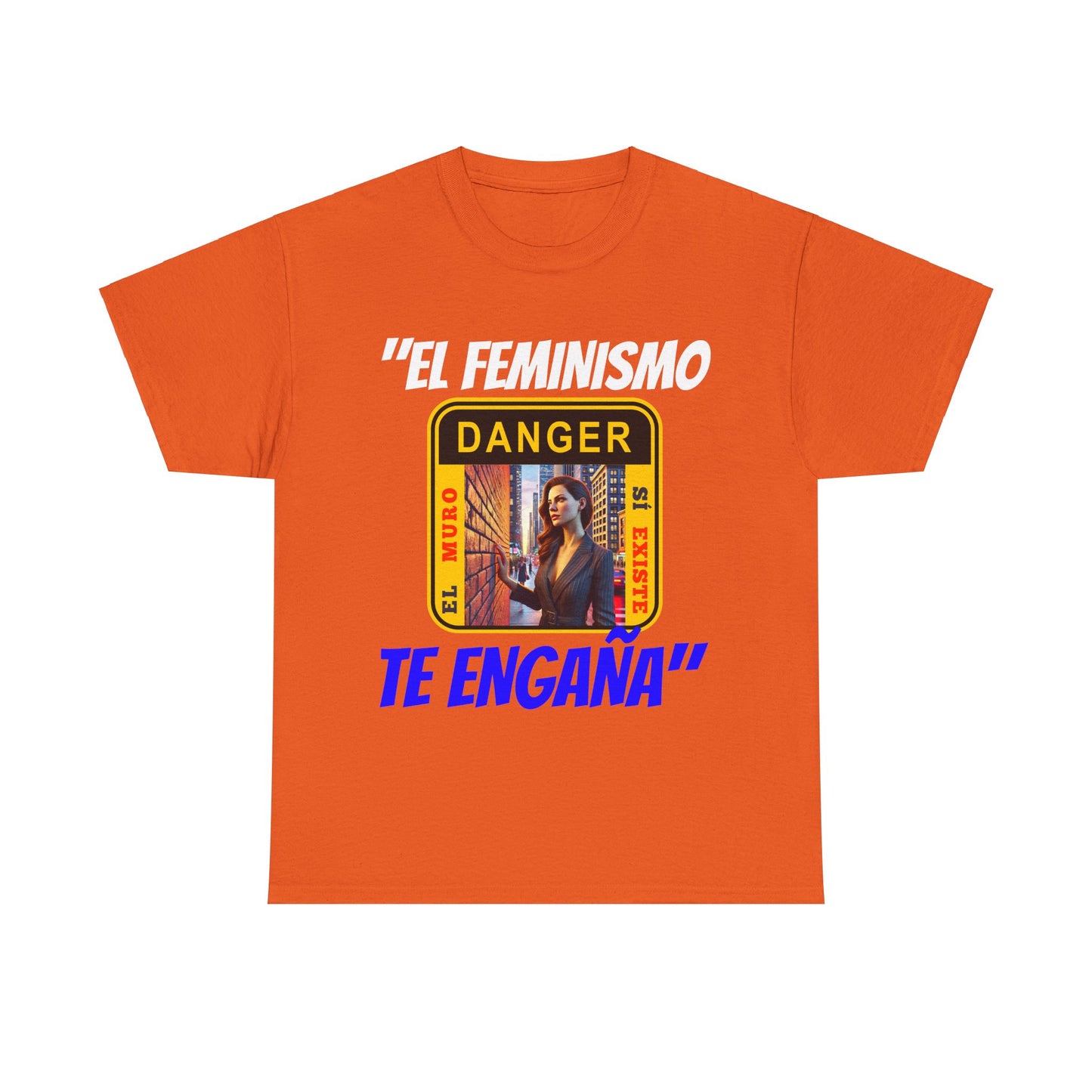 CAMISETA HOMBRE ALFA "EL FEMINISMO TE ENGAÑA".(EUROPA)