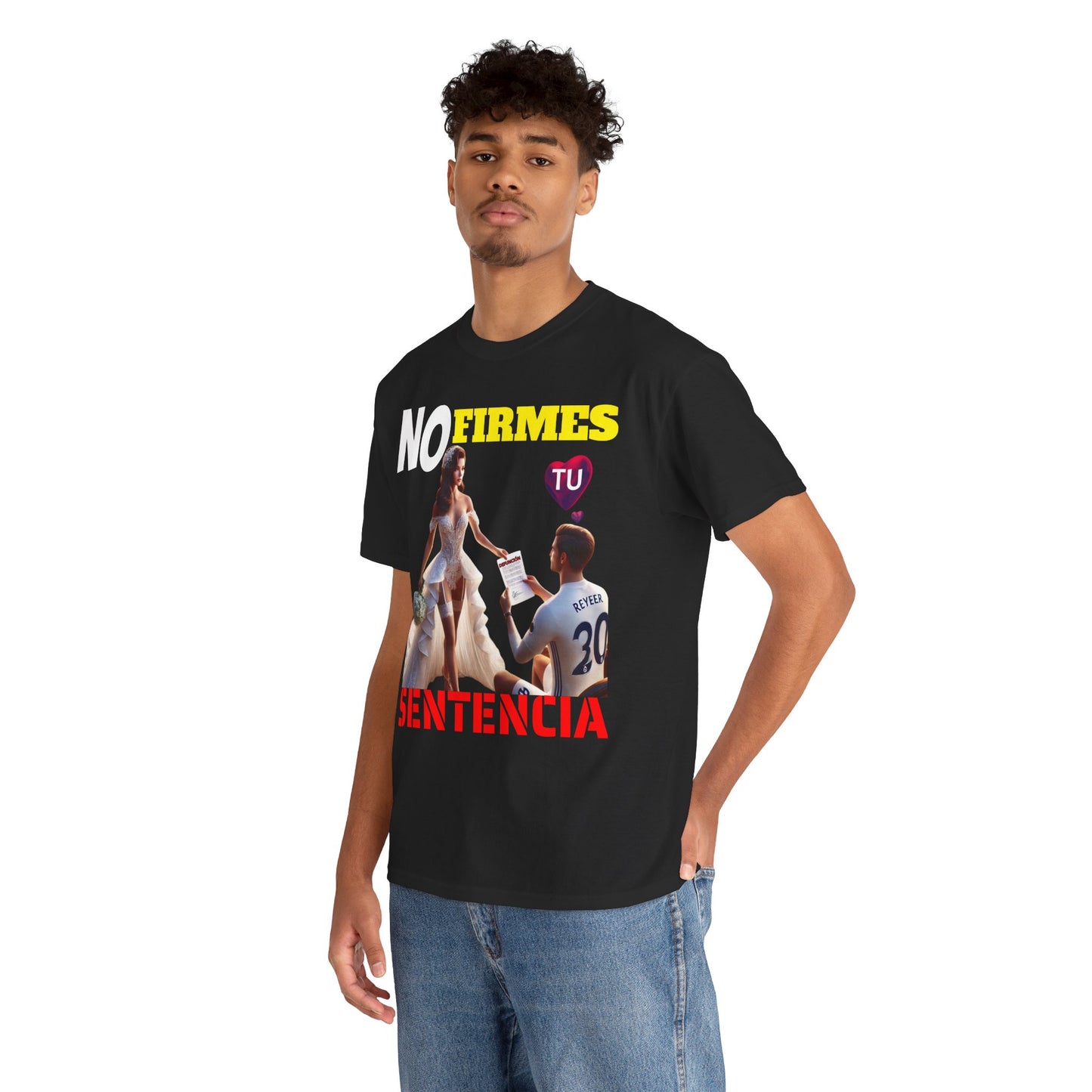CAMISETA HOMBRE ALFA "NO FIRMES TU SENTENCIA".(EUROPA)