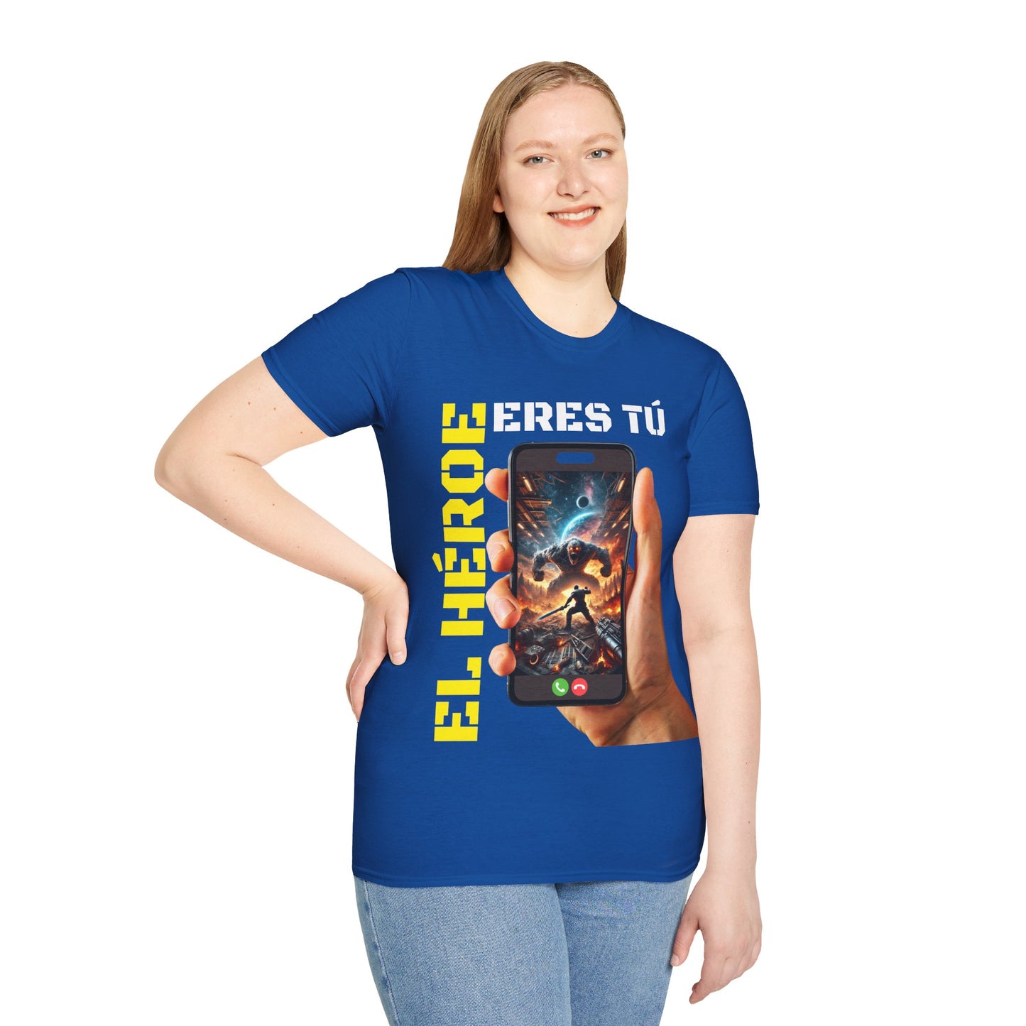 CAMISETA HOMBRE ALFA "EL HÉROE ERES TÚ".(EUROPA).