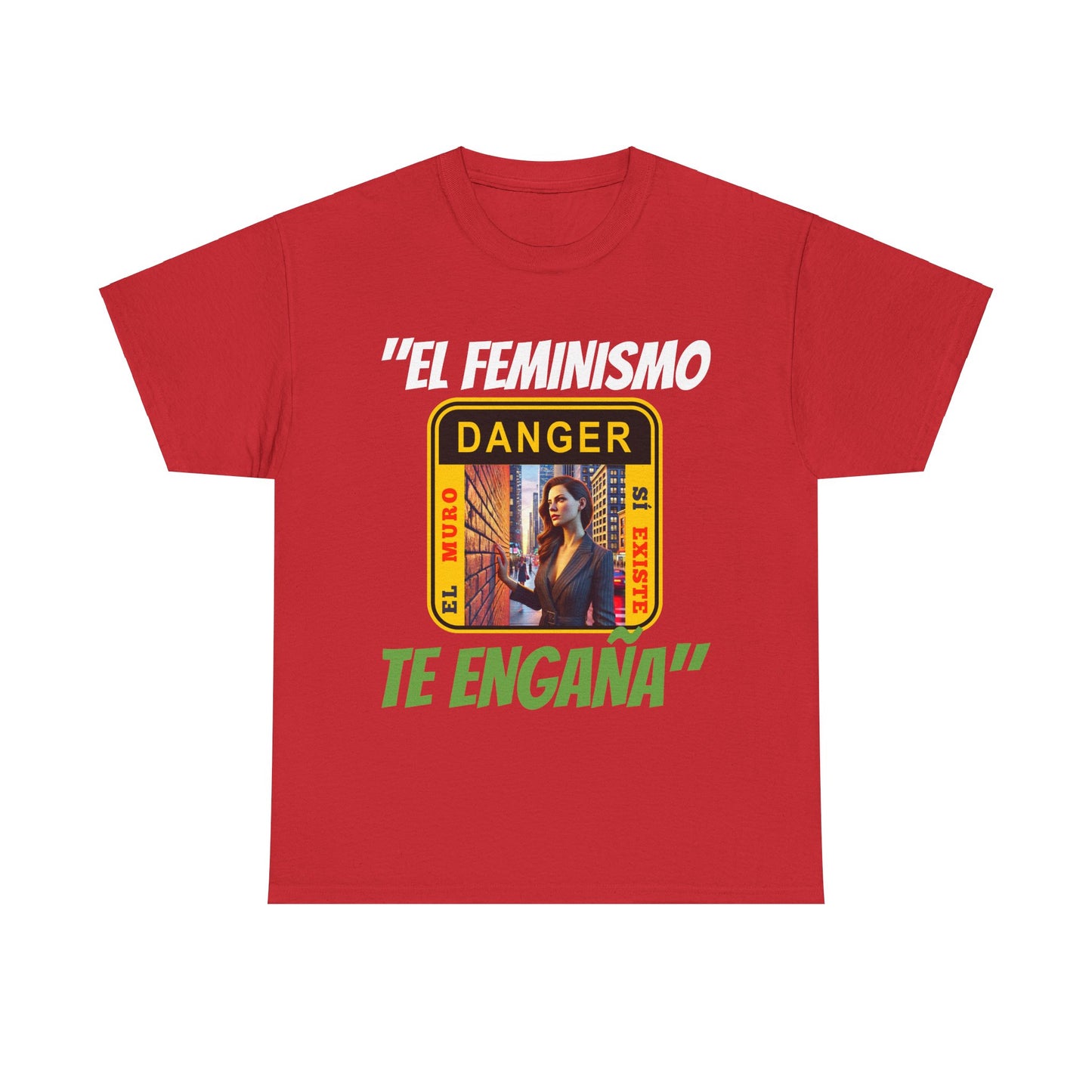 CAMISETA HOMBRE ALFA "EL FEMINISMO TE ENGAÑA".(EUROPA)