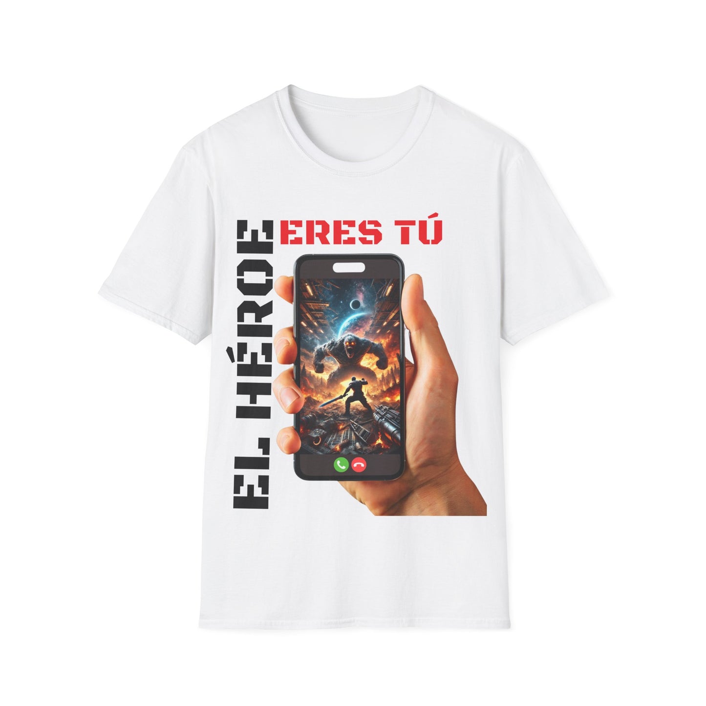 CAMISETA HOMBRE ALFA "EL HÉROE ERES TÚ".(EUROPA).