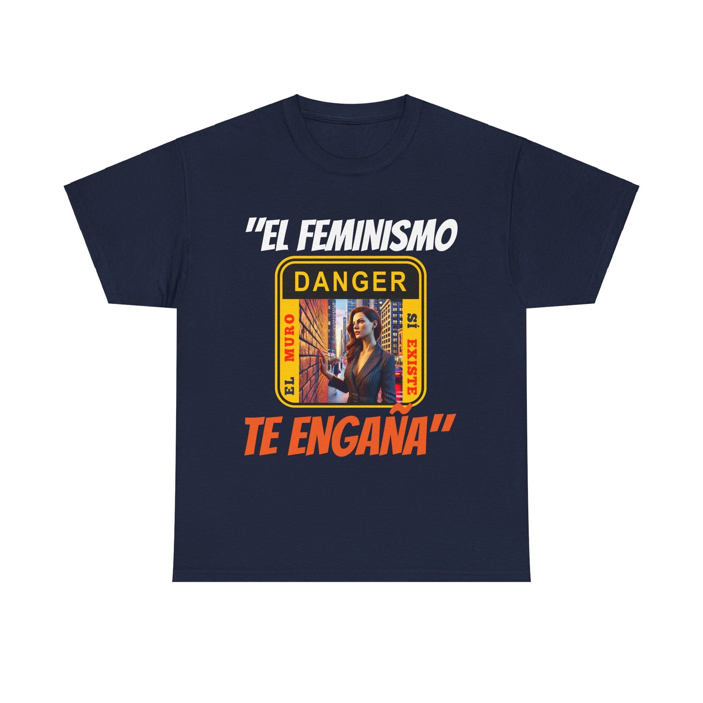 CAMISETA HOMBRE ALFA "EL FEMINISMO TE ENGAÑA".(EUROPA)