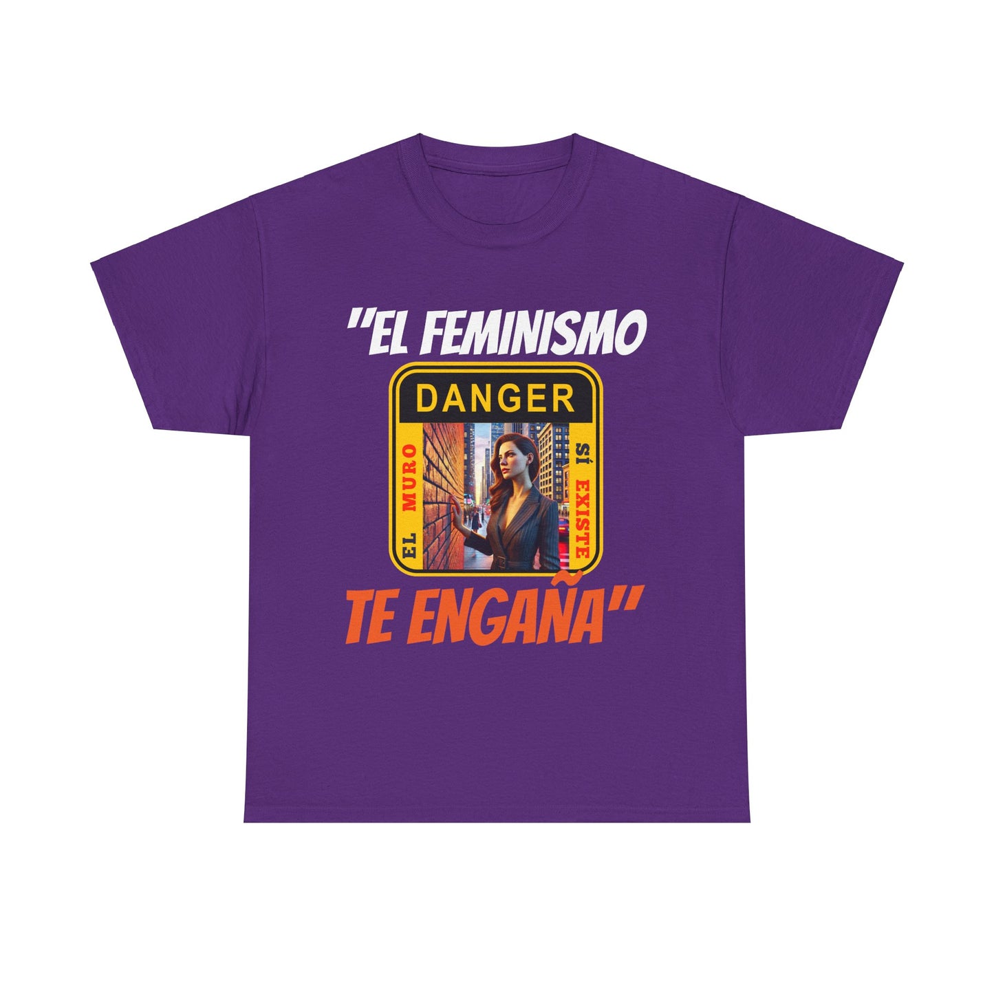 CAMISETA HOMBRE ALFA "EL FEMINISMO TE ENGAÑA".(EUROPA)