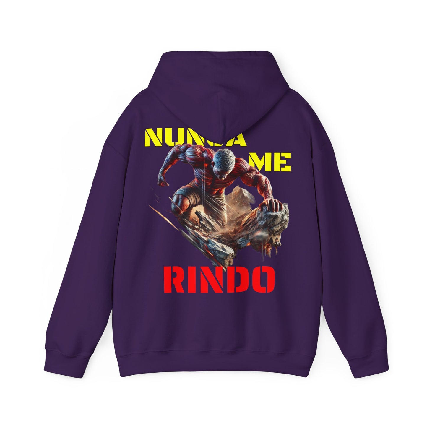 SUDADERA CON GORRO"NUNCA ME RINDO". (EUROPA).