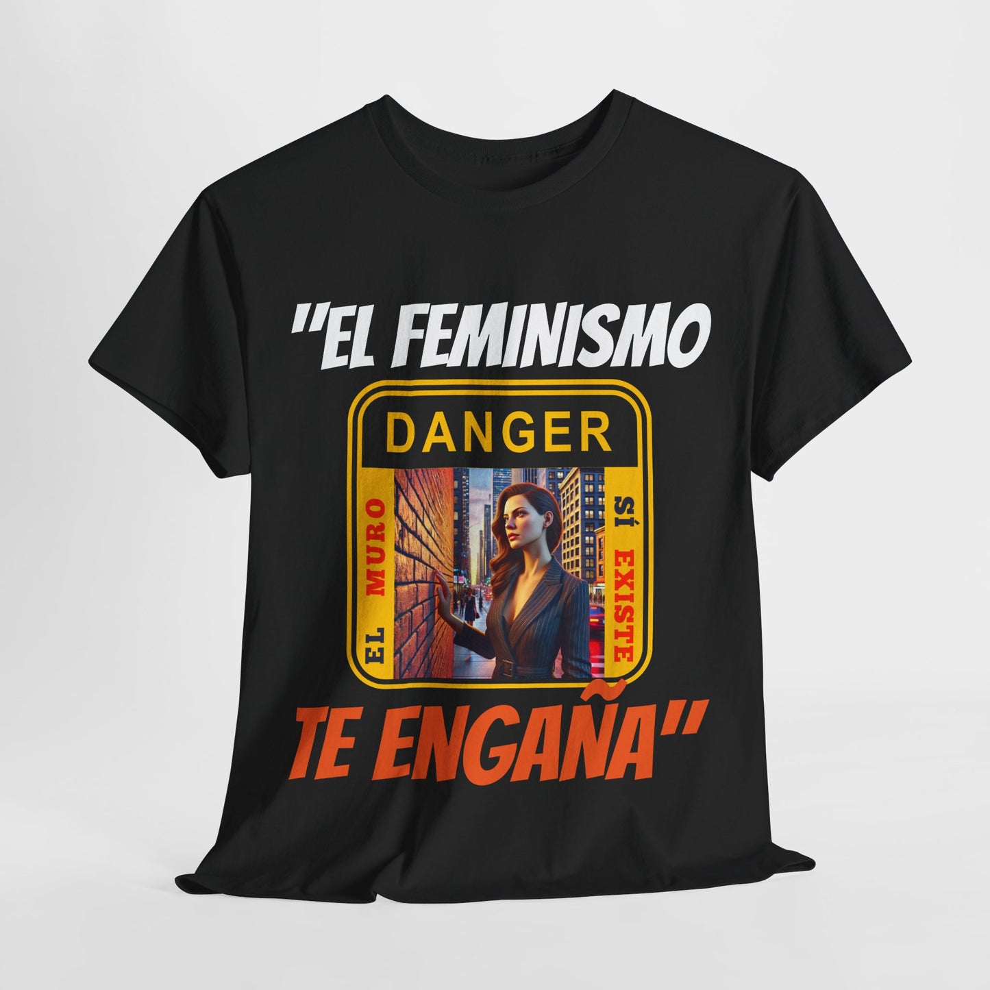 CAMISETA HOMBRE ALFA "EL FEMINISMO TE ENGAÑA".(EUROPA)