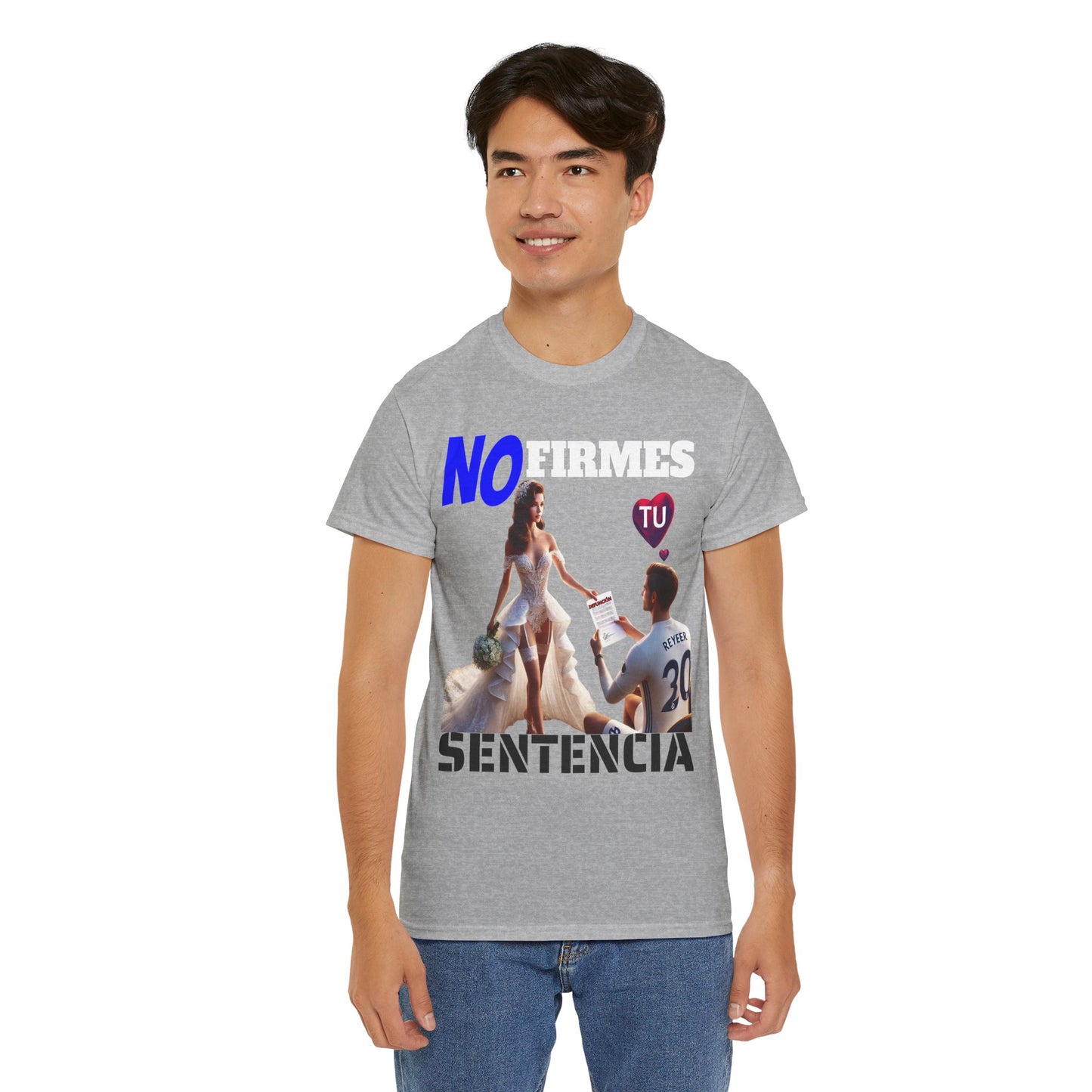 CAMISETA HOMBRE ALFA "NO FIRMES TU SENTENCIA".(EUROPA)