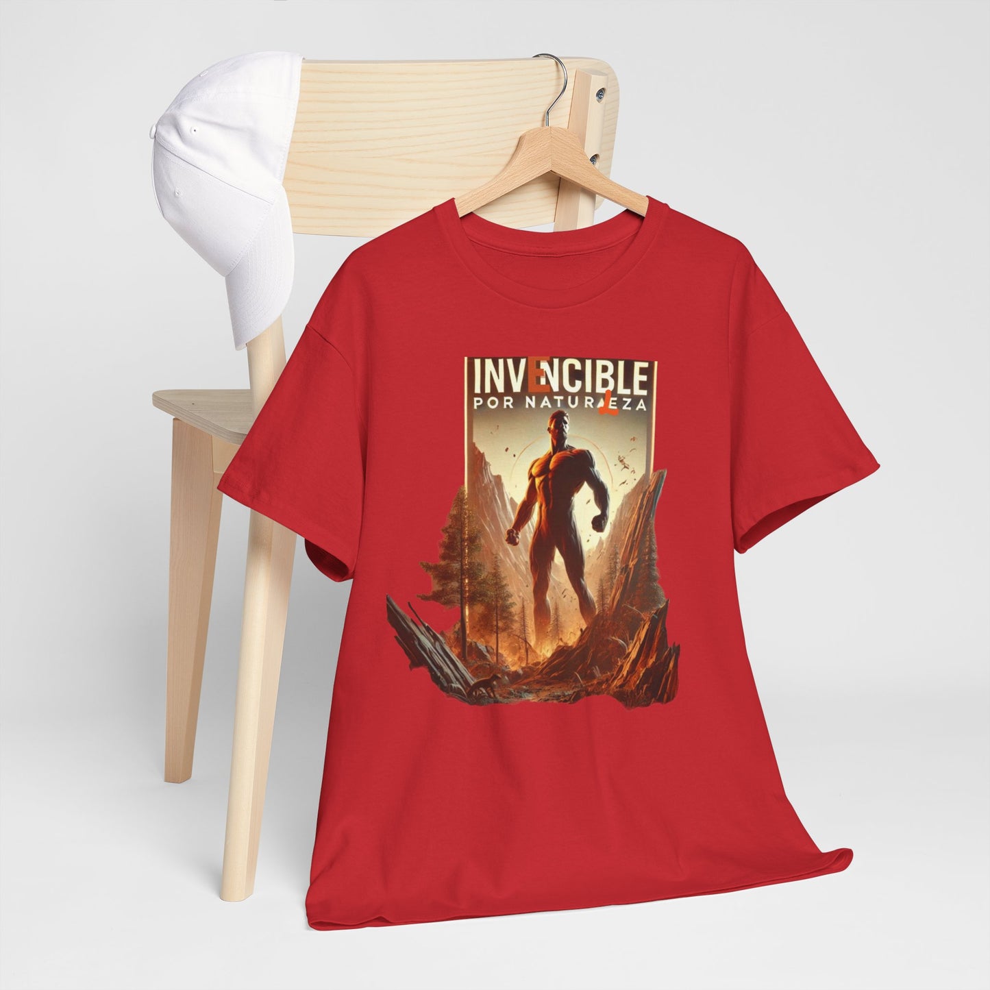 CAMISETA HOMBRE ALFA "INVENCIBLE POR NATURALEZA".(EUROPA).