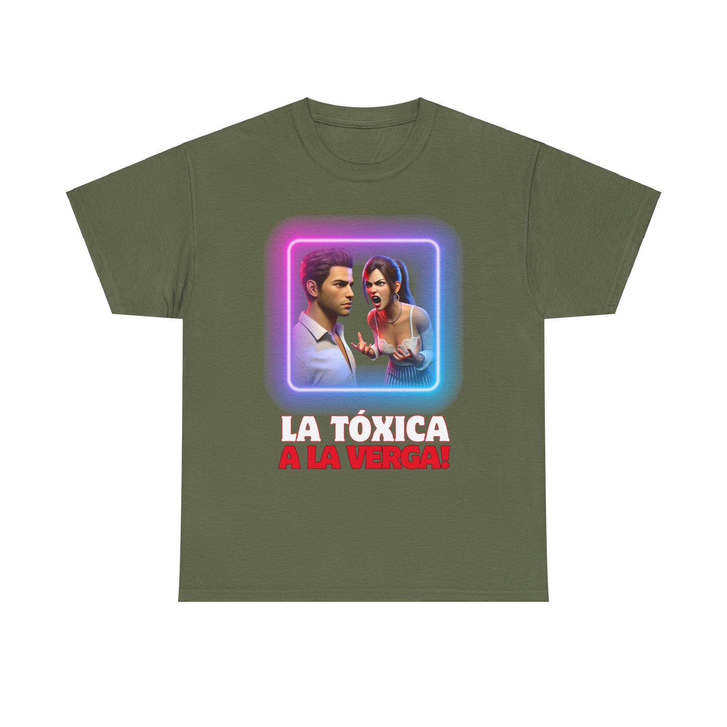 CAMISETA HOMBRE ALFA "LA TÓXICA A LA VERGA".(EUROPA).