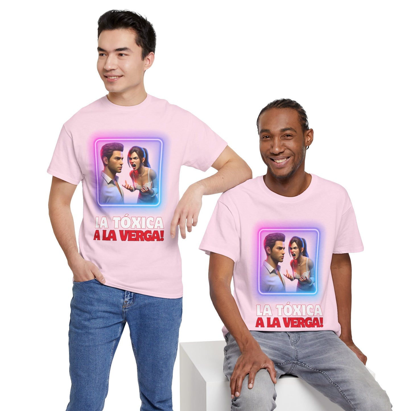 CAMISETA HOMBRE ALFA "LA TÓXICA A LA VERGA".(EUROPA).