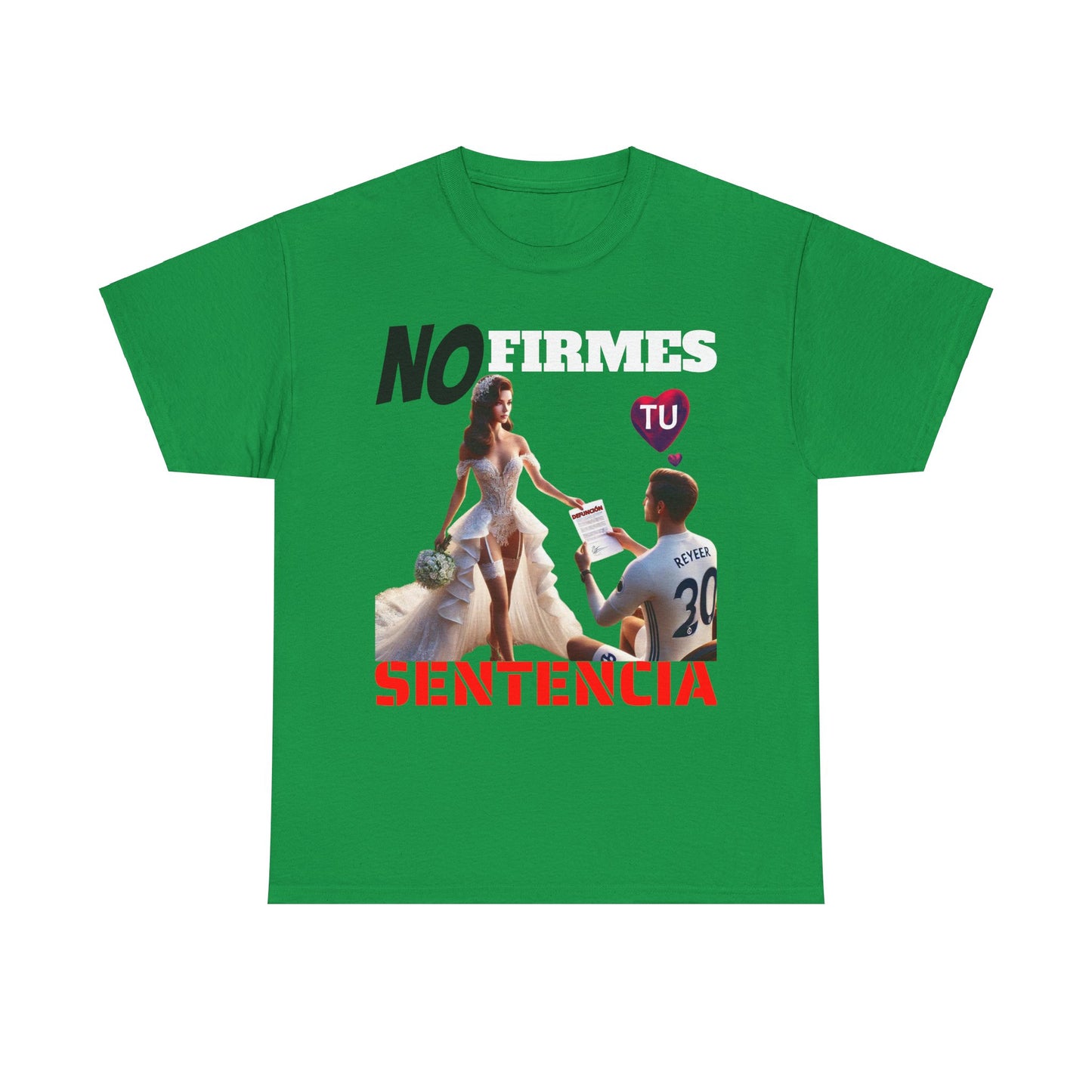 CAMISETA HOMBRE ALFA "NO FIRMES TU SENTENCIA".(EUROPA)