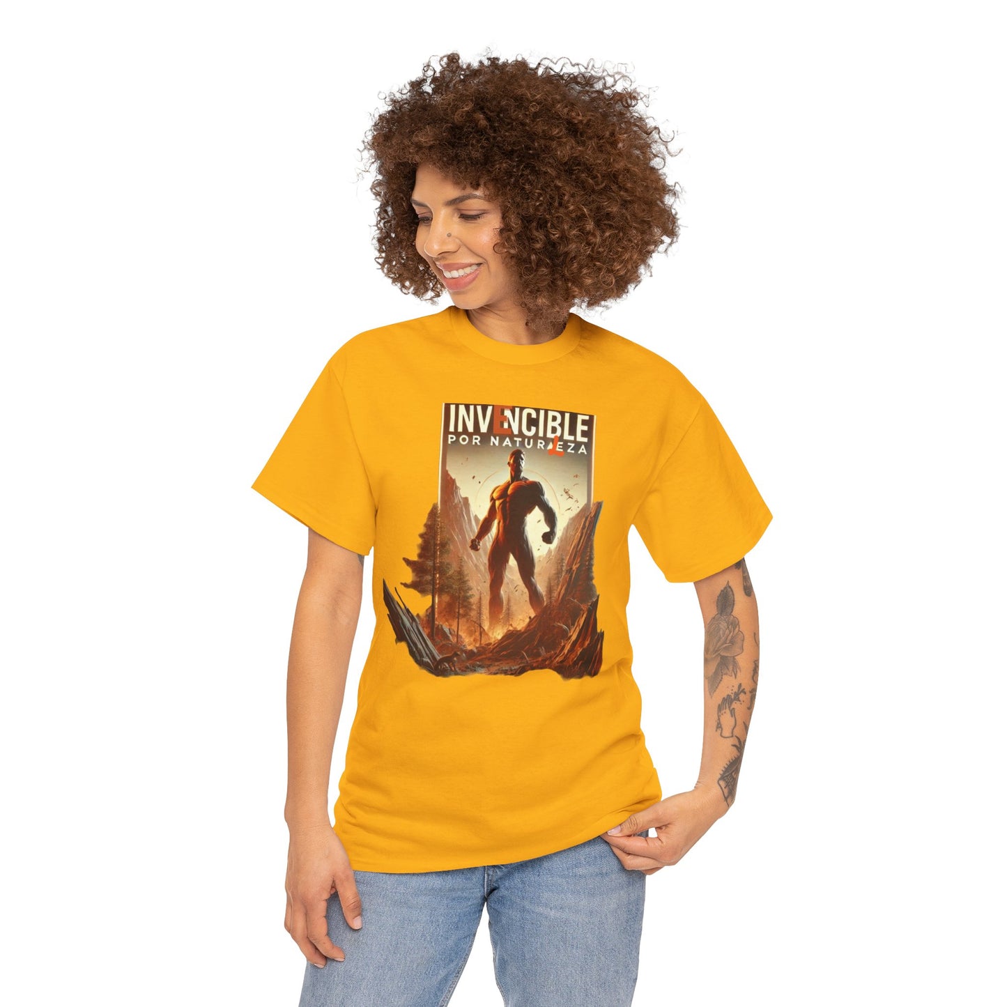 CAMISETA HOMBRE ALFA "INVENCIBLE POR NATURALEZA".(EUROPA).