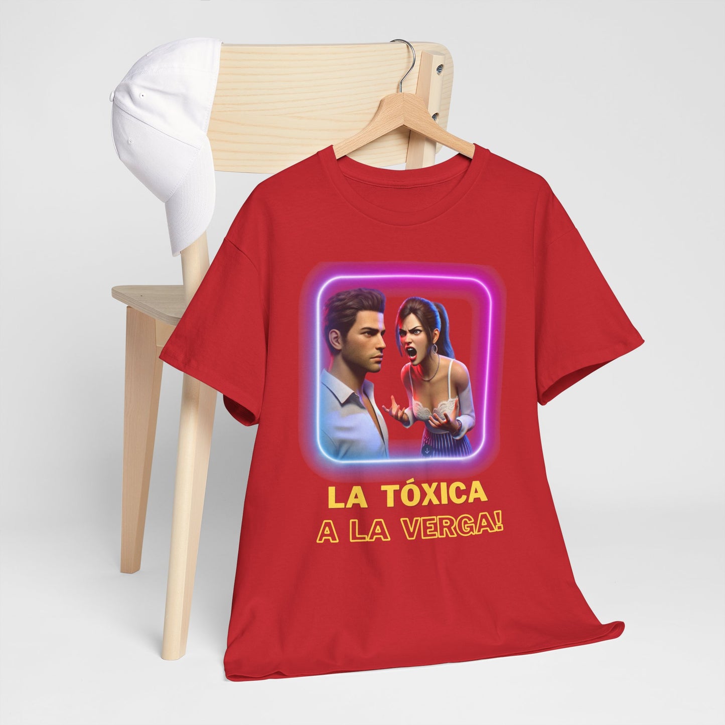 CAMISETA HOMBRE ALFA "LA TÓXICA A LA VERGA".(EUROPA).