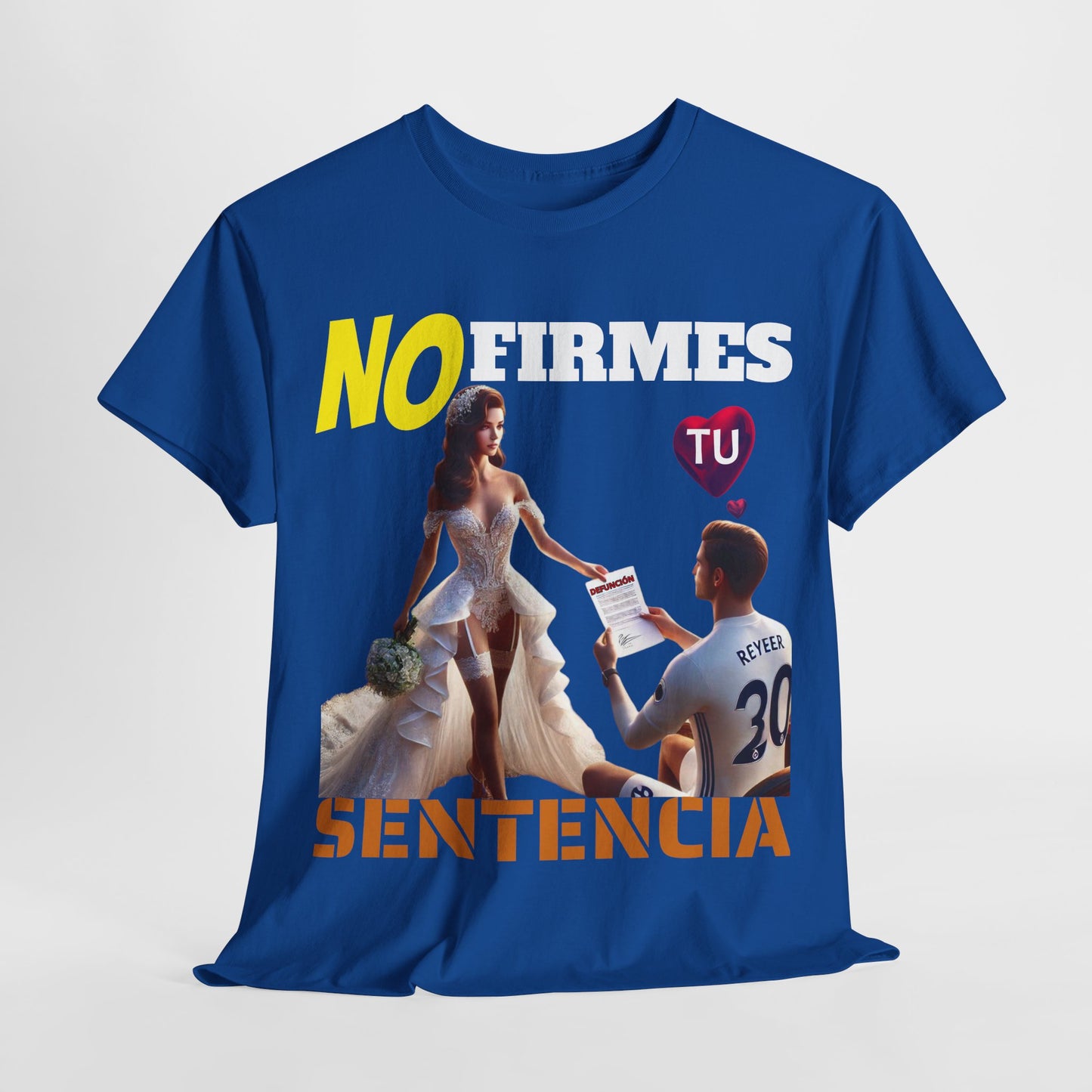 CAMISETA HOMBRE ALFA "NO FIRMES TU SENTENCIA".(EUROPA)