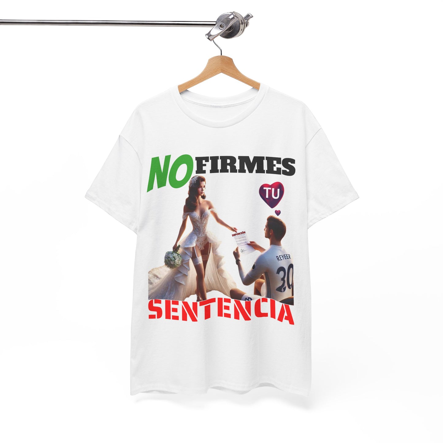 CAMISETA HOMBRE ALFA "NO FIRMES TU SENTENCIA".(EUROPA)