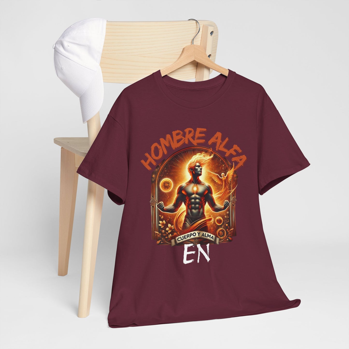 CAMISETA HOMBRE ALFA " EN CUERPO Y ALMA".(USA).