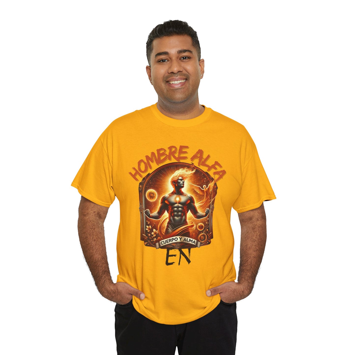 CAMISETA HOMBRE ALFA " EN CUERPO Y ALMA".(USA).