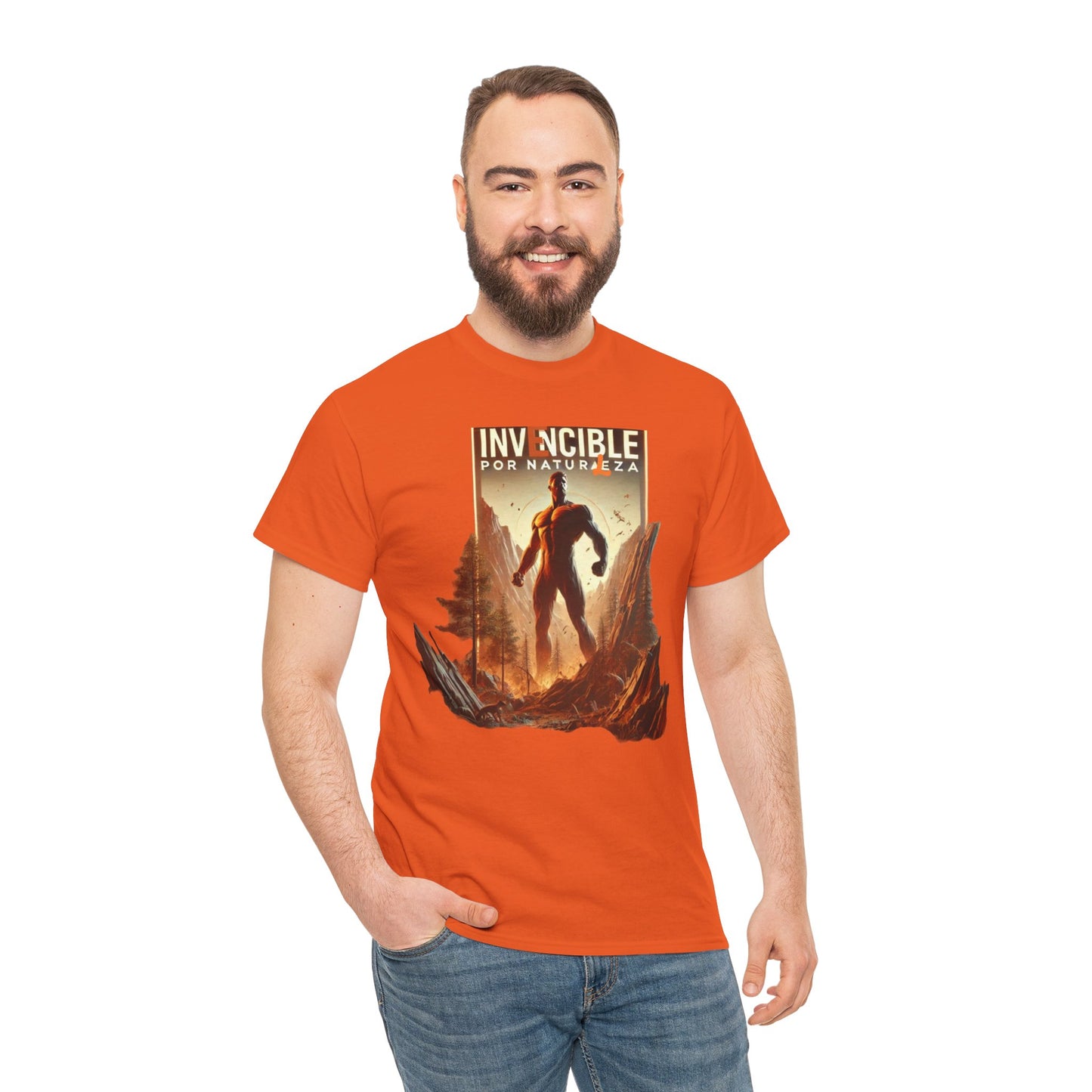 CAMISETA HOMBRE ALFA "INVENCIBLE POR NATURALEZA".(EUROPA).