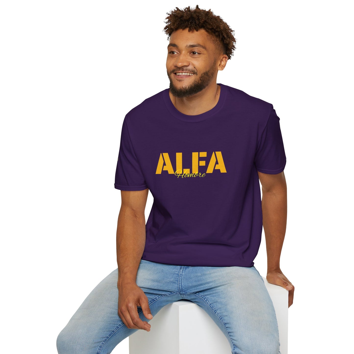 CAMISETA HOMBRE ALFA "TEXTSARAI FRONT" (EUROPA).