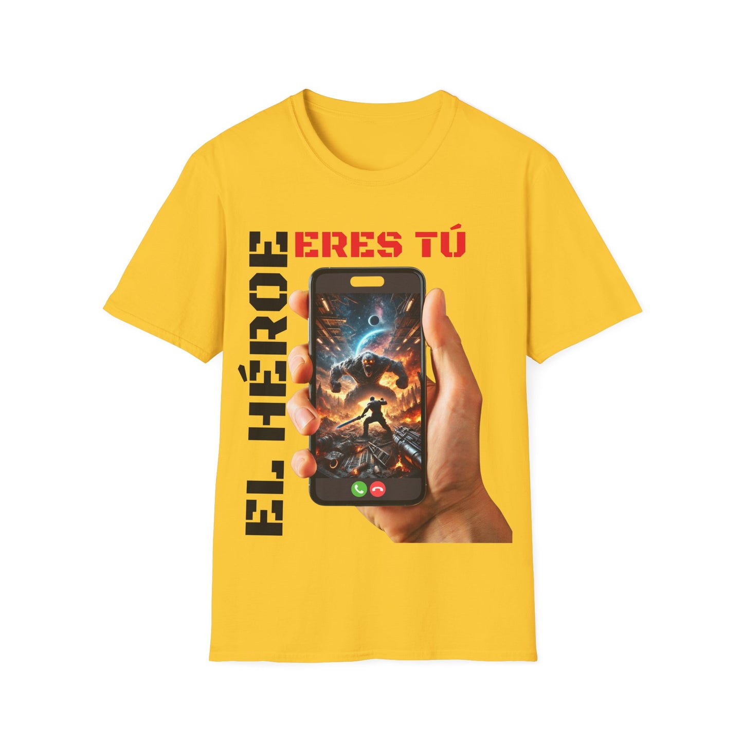 CAMISETA HOMBRE ALFA "EL HÉROE ERES TÚ".(EUROPA).