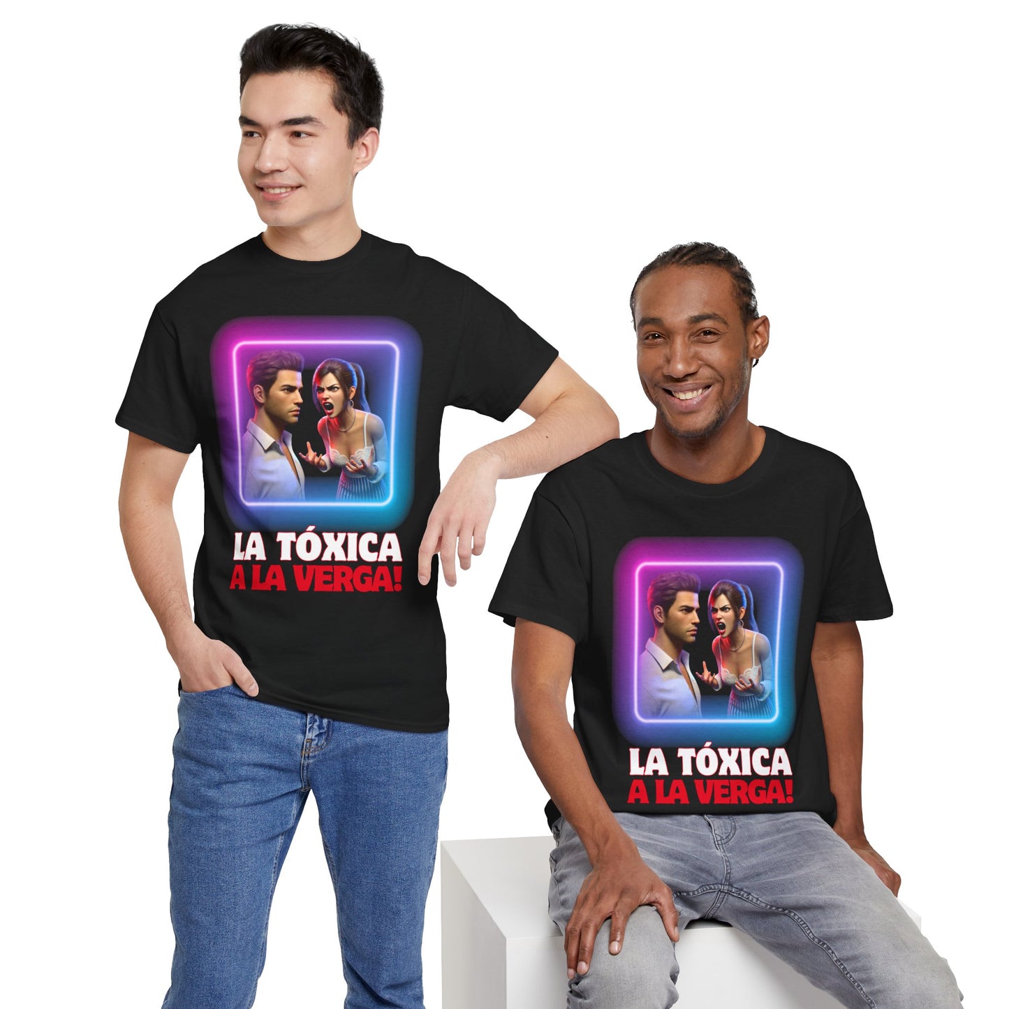 CAMISETA HOMBRE ALFA "LA TÓXICA A LA VERGA".(EUROPA).