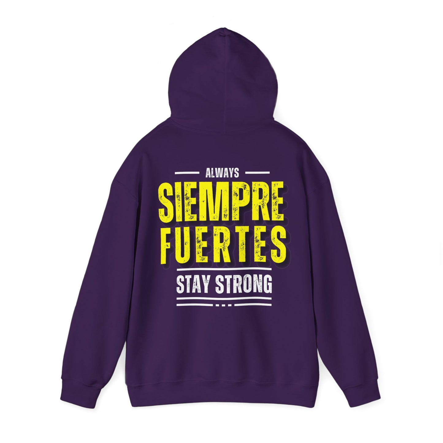 SUDADERA CON GORRO "SIEMPRE FUERTES". (EUROPA).