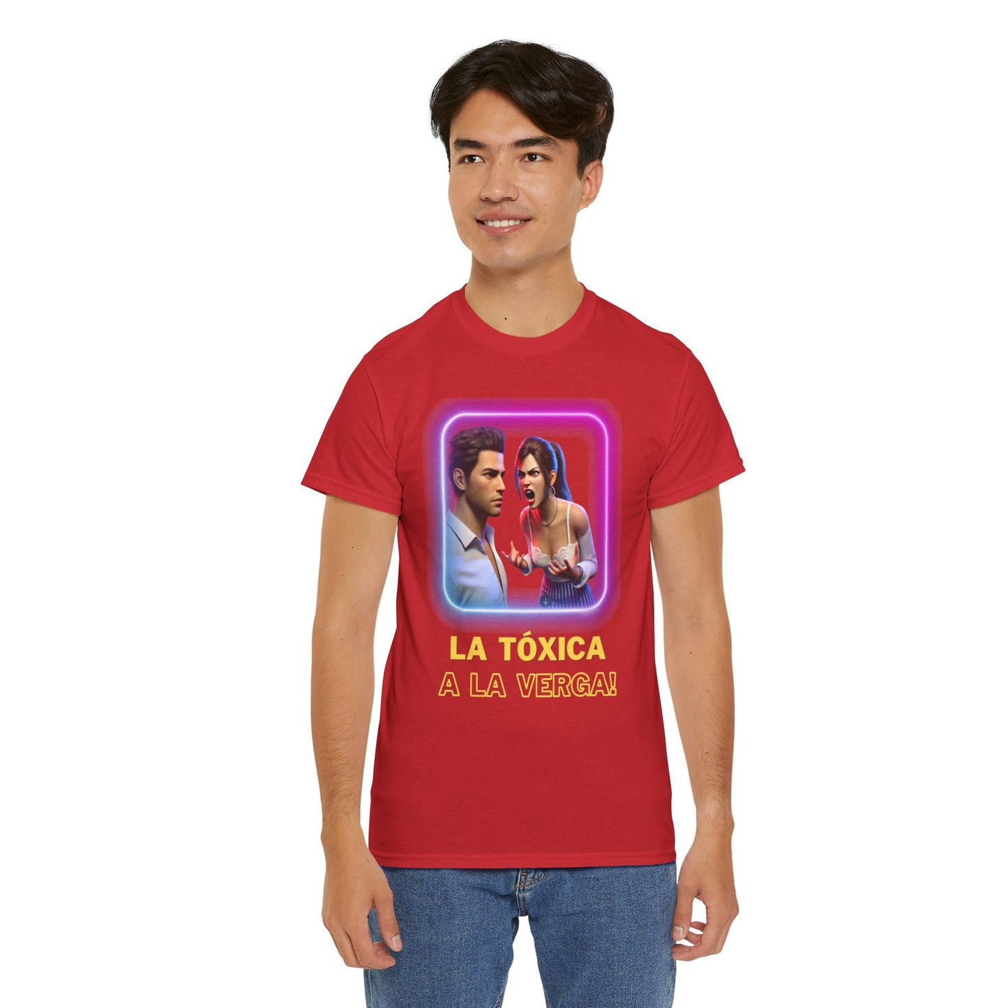 CAMISETA HOMBRE ALFA "LA TÓXICA A LA VERGA".(EUROPA).