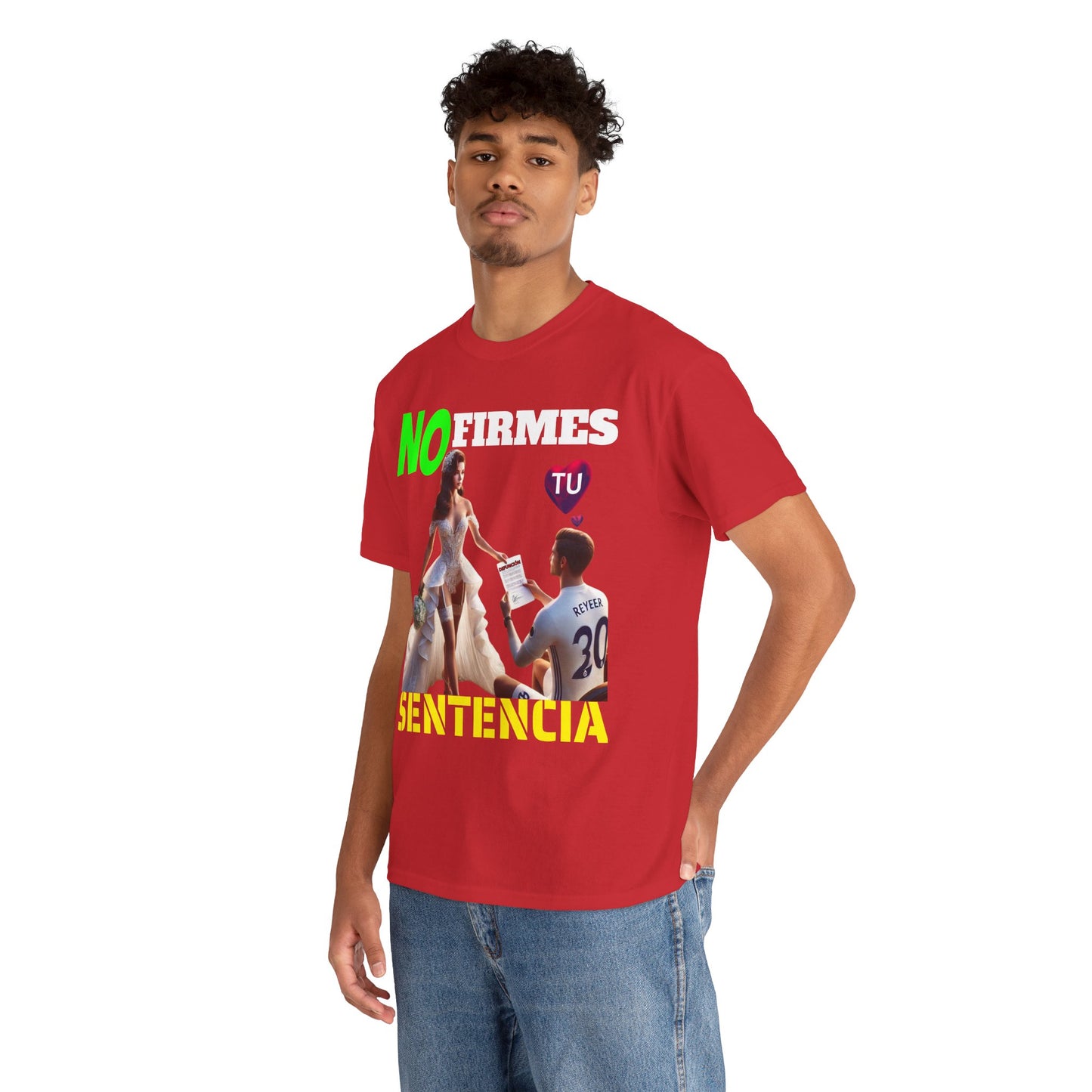 CAMISETA HOMBRE ALFA "NO FIRMES TU SENTENCIA".(EUROPA)
