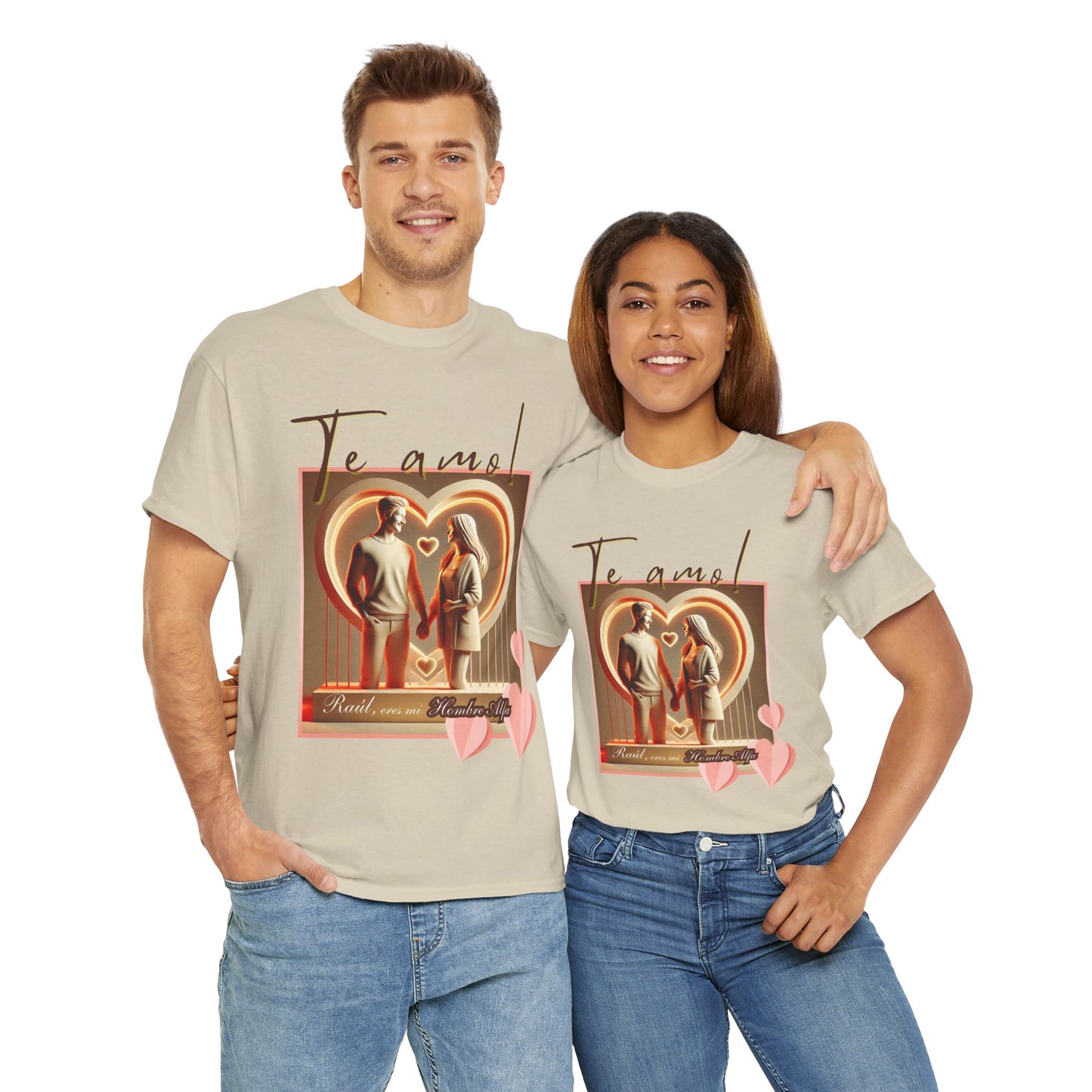 CAMISETA HOMBRE ALFA PERSONALIZABLE "(NOMBRE) ERES MI HOMBRE ALFA".(EUROPA).