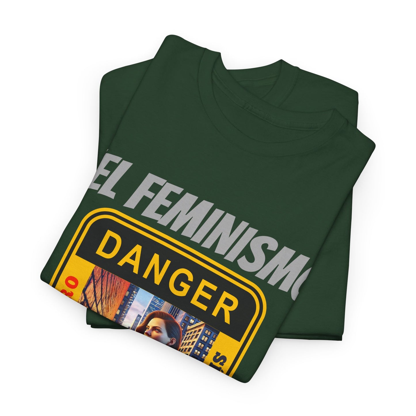 CAMISETA HOMBRE ALFA "EL FEMINISMO TE ENGAÑA".(EUROPA)