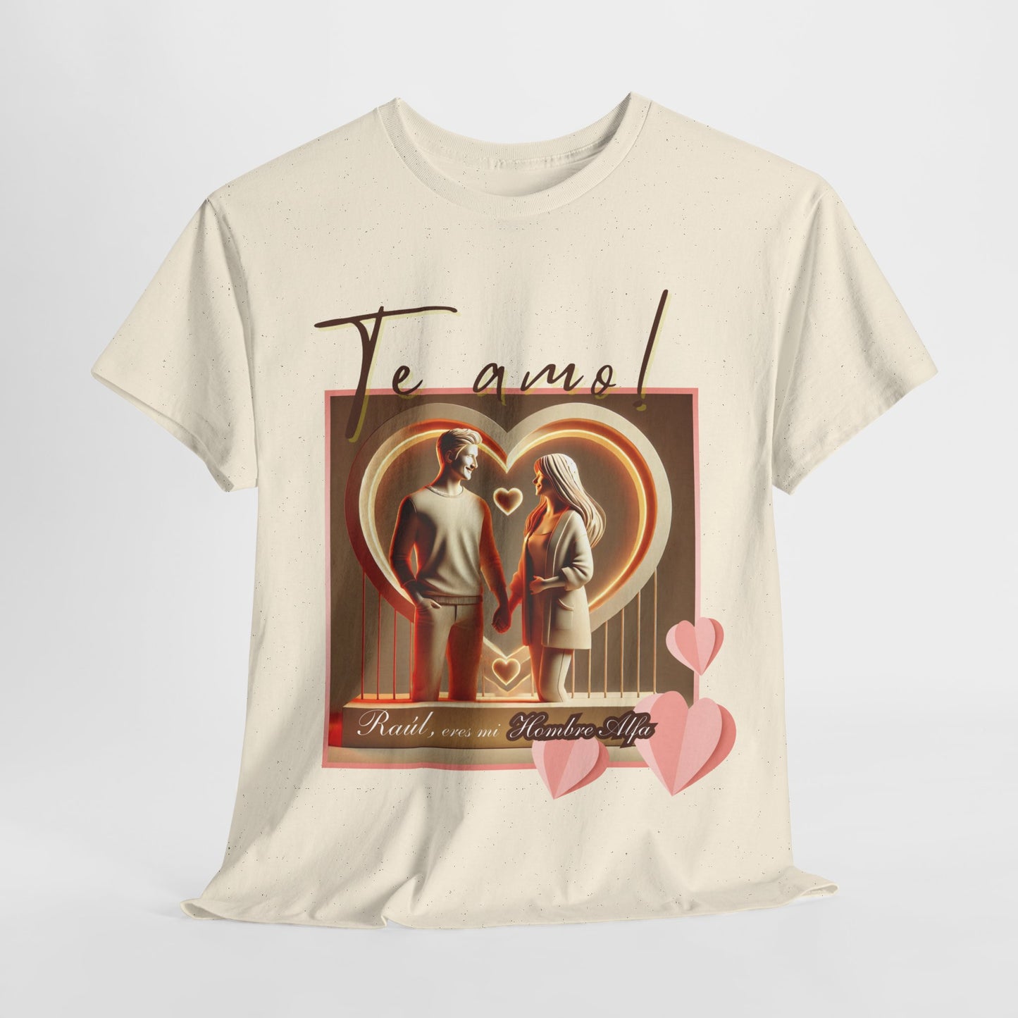 CAMISETA HOMBRE ALFA PERSONALIZABLE "(NOMBRE) ERES MI HOMBRE ALFA".(EUROPA).