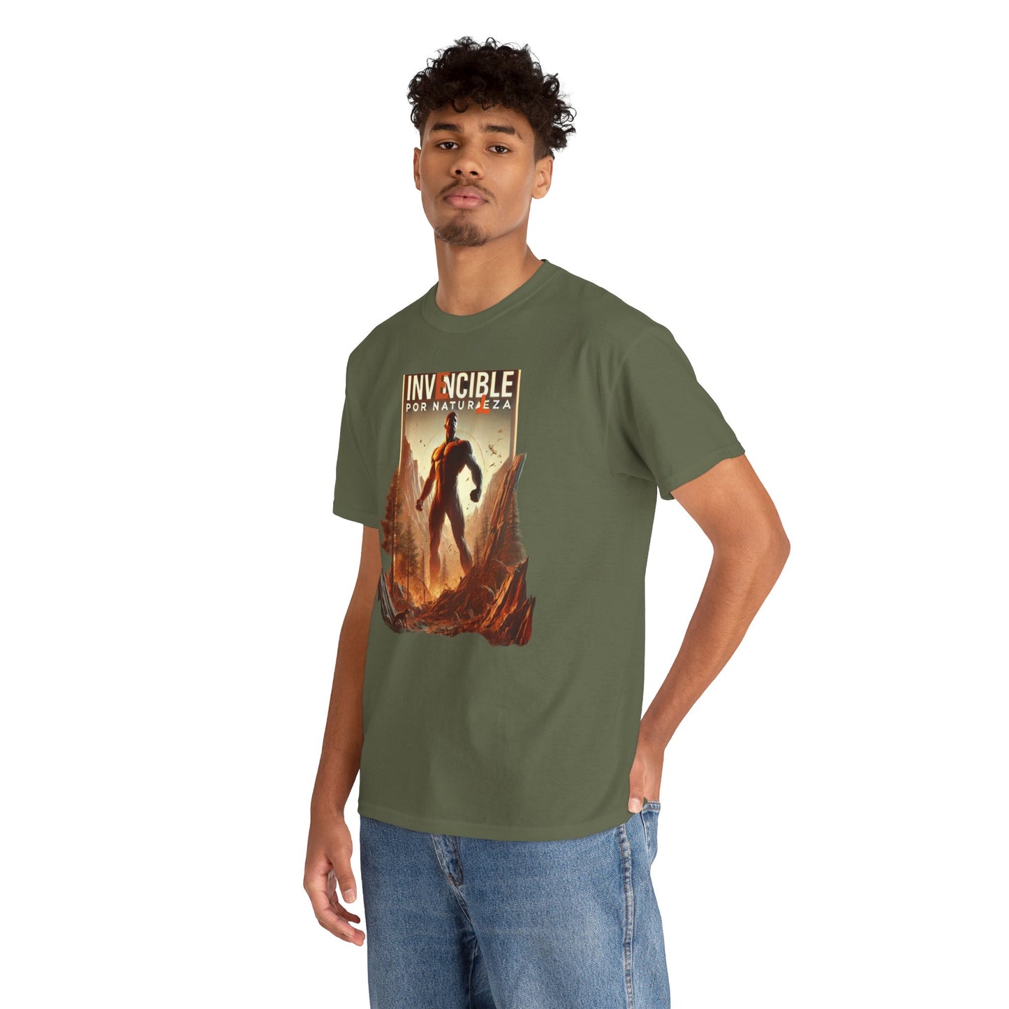 CAMISETA HOMBRE ALFA "INVENCIBLE POR NATURALEZA".(EUROPA).