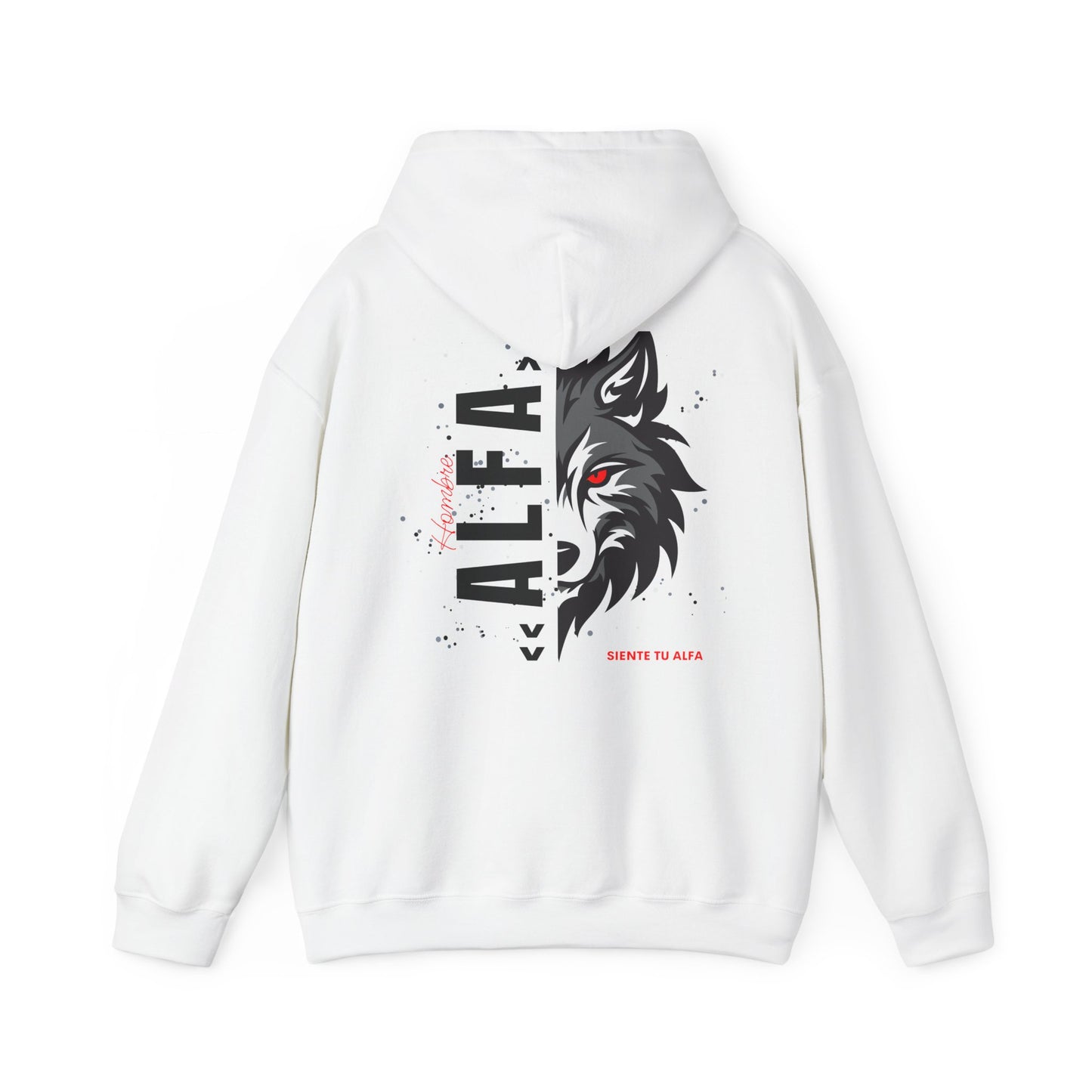 SUDADERA CON GORRO "SIENTE TU ALFA". (EUROPA).