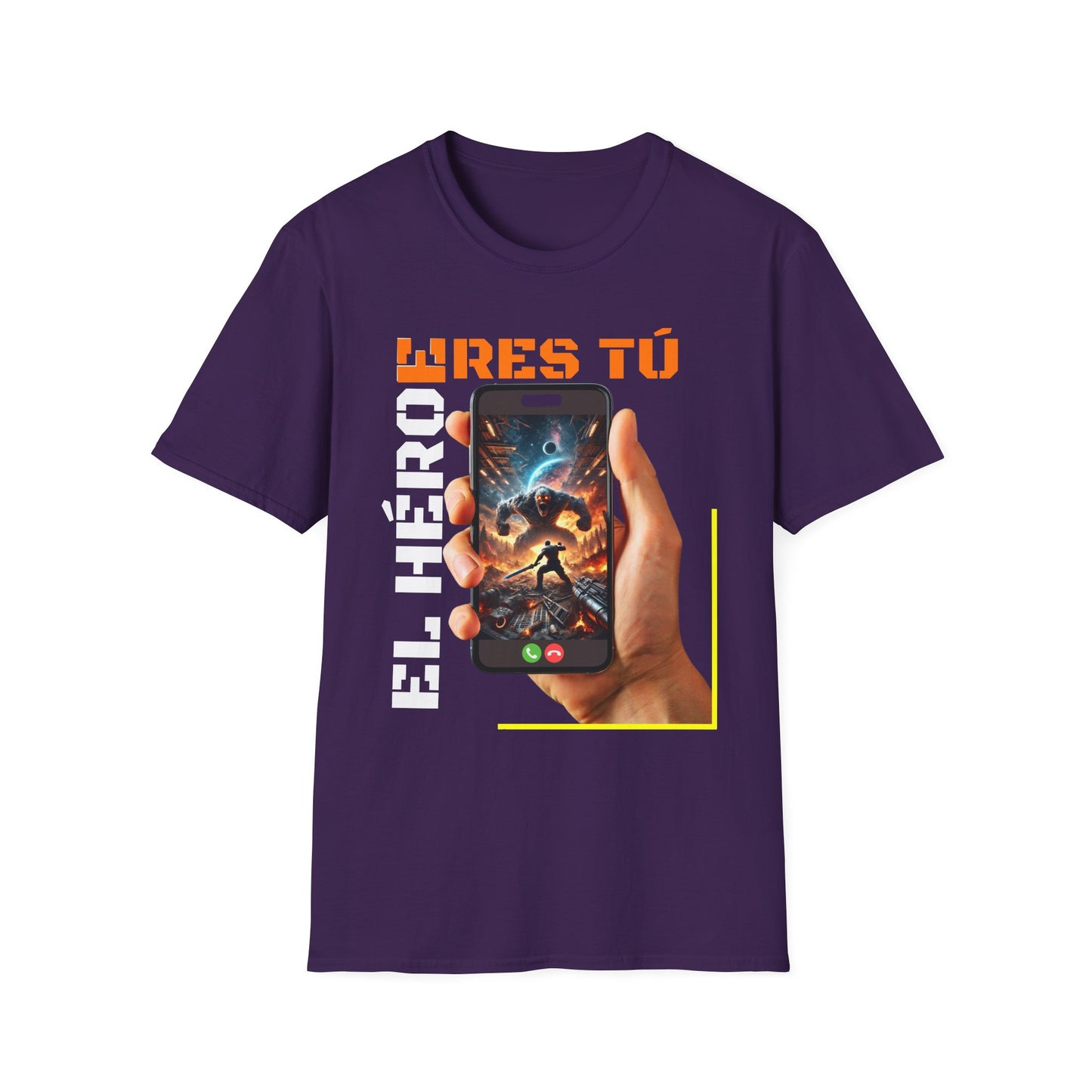 CAMISETA HOMBRE ALFA "EL HÉROE ERES TÚ".(USA).