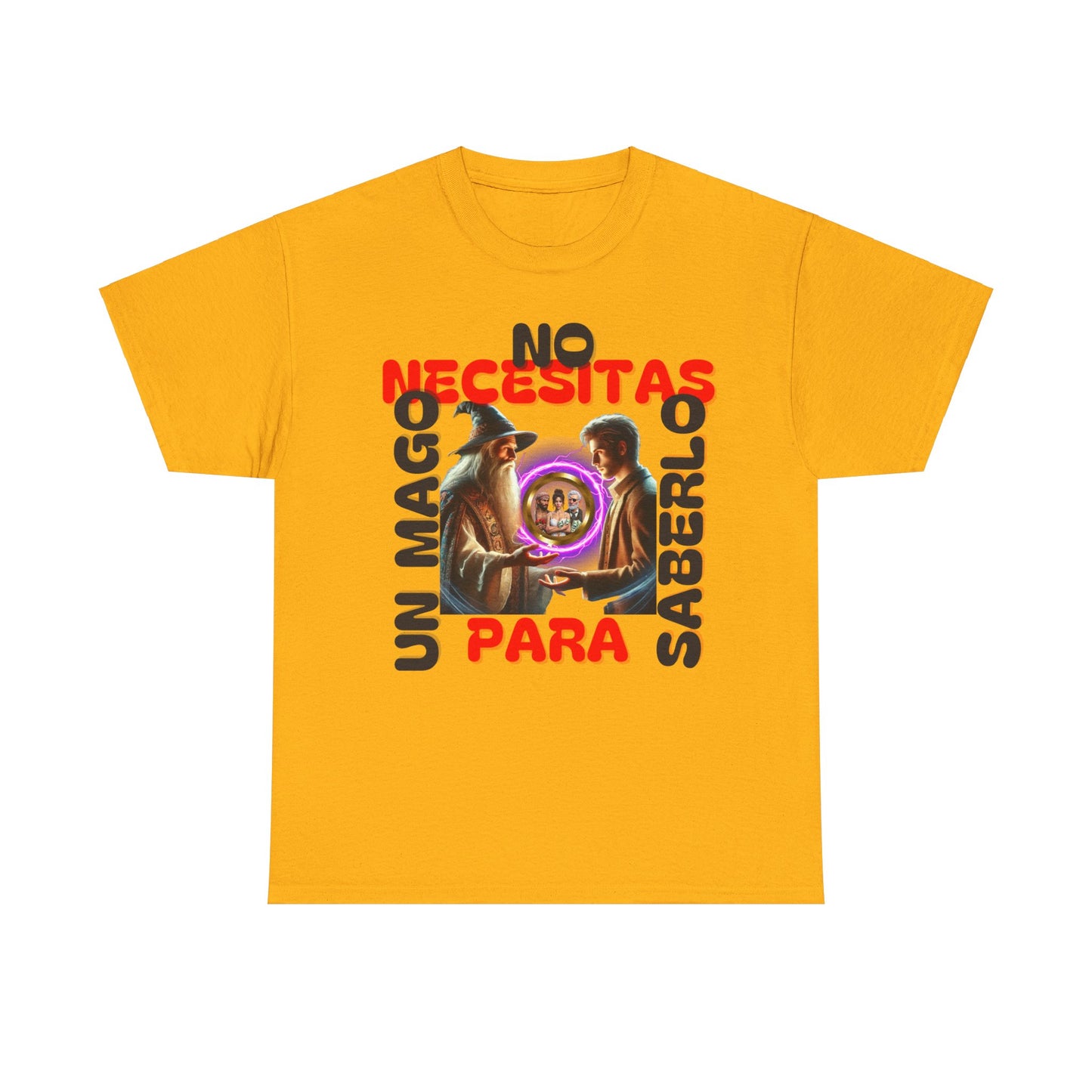 CAMISETA HOMBRE ALFA "NO NECESITAS UN MAGO.."(EUROPA).