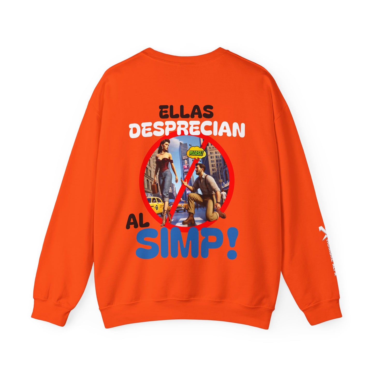 SUDADERA HOMBRE ALFA "ELLAS DESPRECIAN AL SIMP"(USA).
