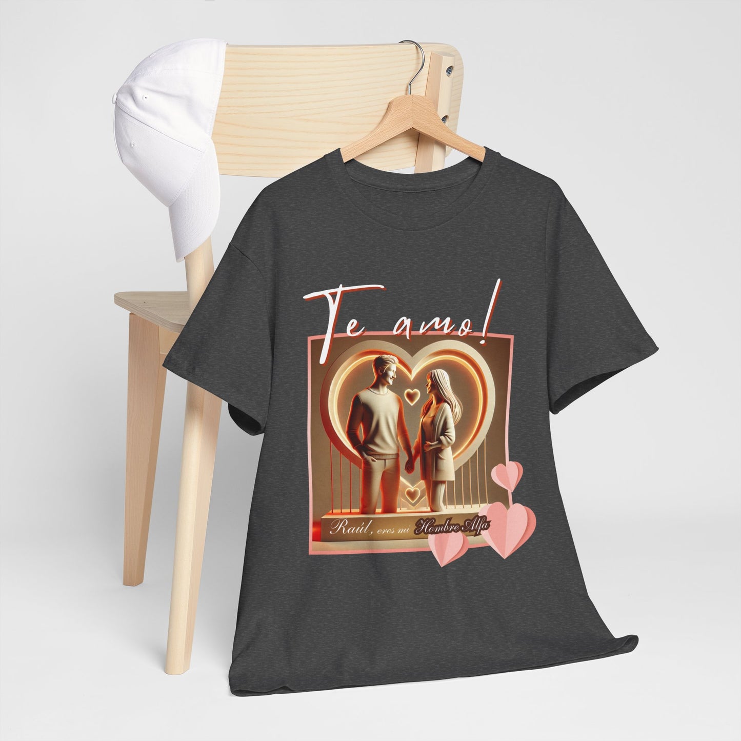 CAMISETA HOMBRE ALFA PERSONALIZABLE "(NOMBRE) ERES MI HOMBRE ALFA".(EUROPA).