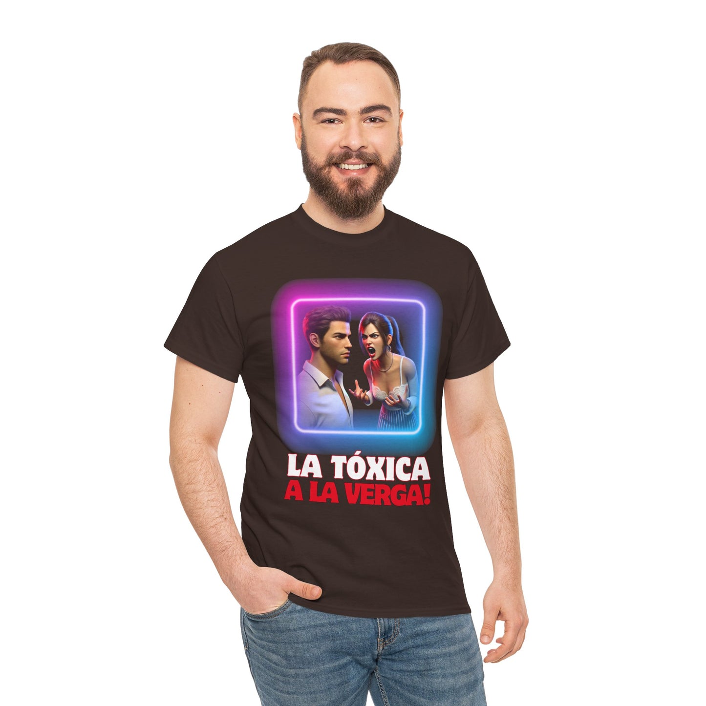CAMISETA HOMBRE ALFA "LA TÓXICA A LA VERGA".(EUROPA).