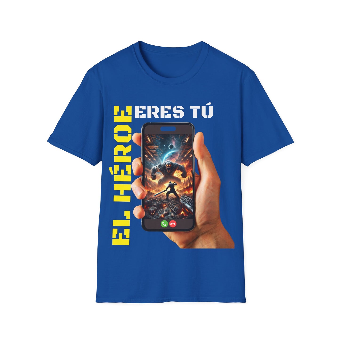 CAMISETA HOMBRE ALFA "EL HÉROE ERES TÚ".(EUROPA).