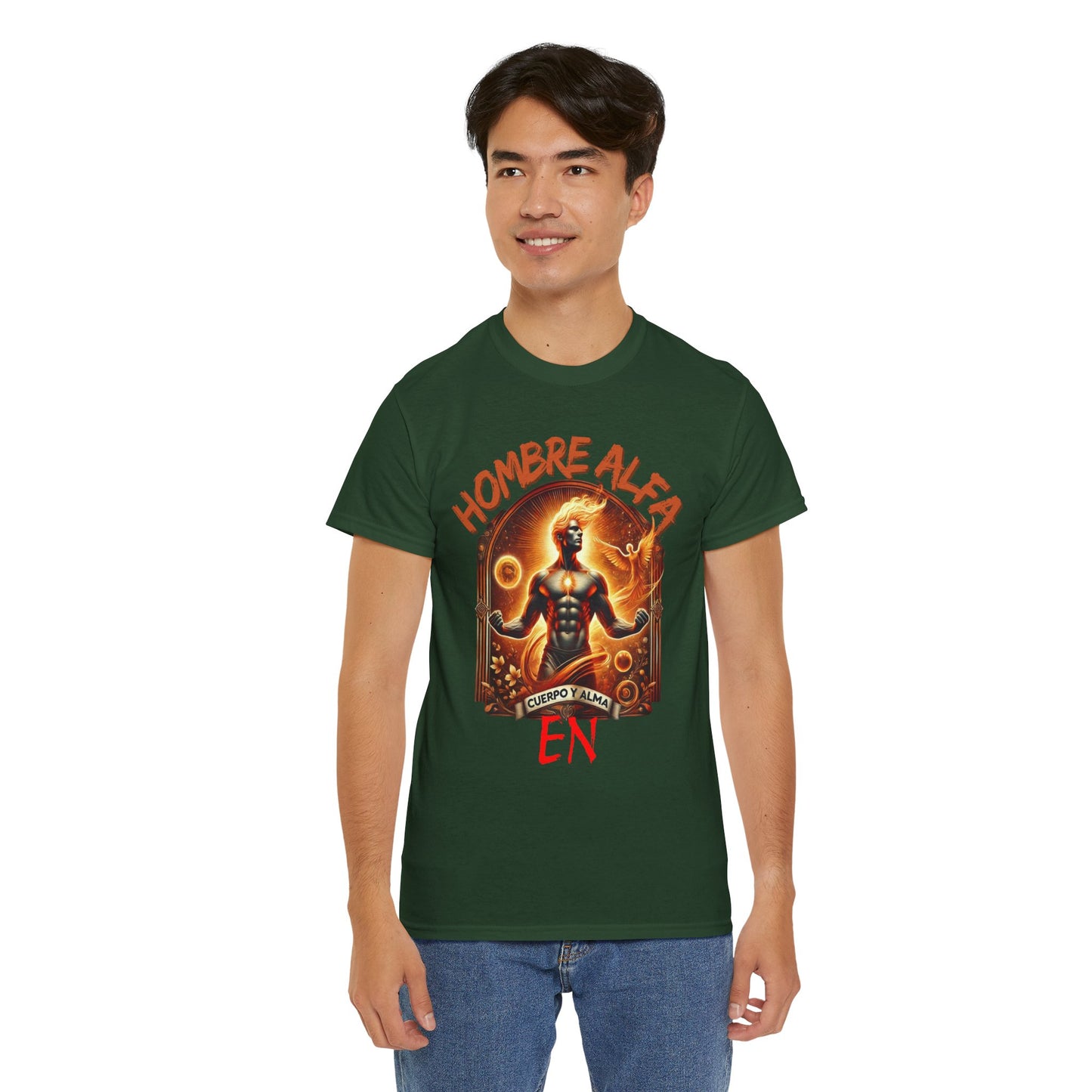 CAMISETA HOMBRE ALFA " EN CUERPO Y ALMA".(USA).