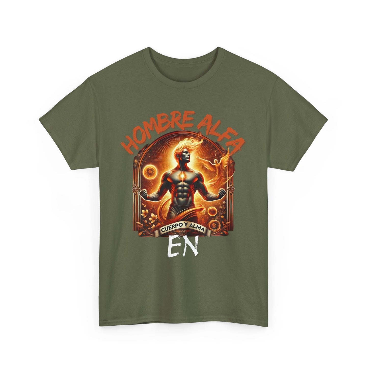 CAMISETA HOMBRE ALFA " EN CUERPO Y ALMA".(USA).