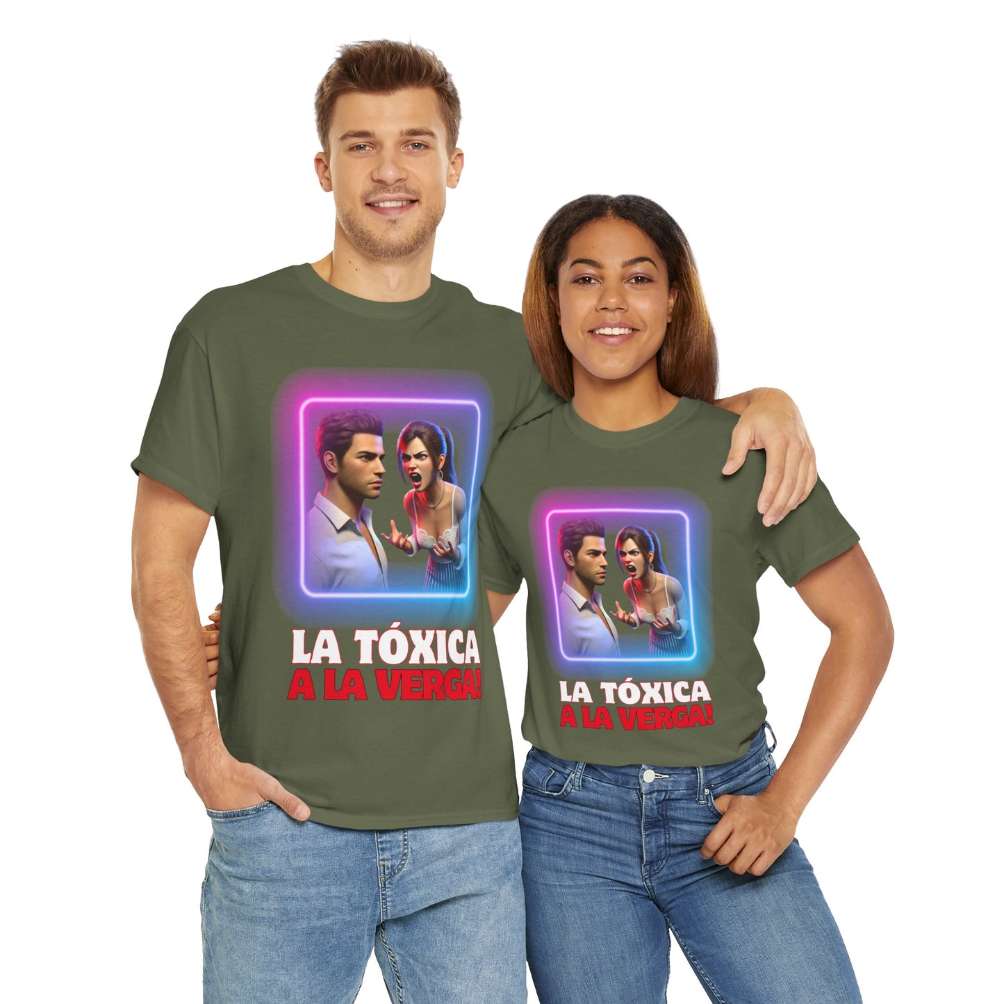 CAMISETA HOMBRE ALFA "LA TÓXICA A LA VERGA".(EUROPA).
