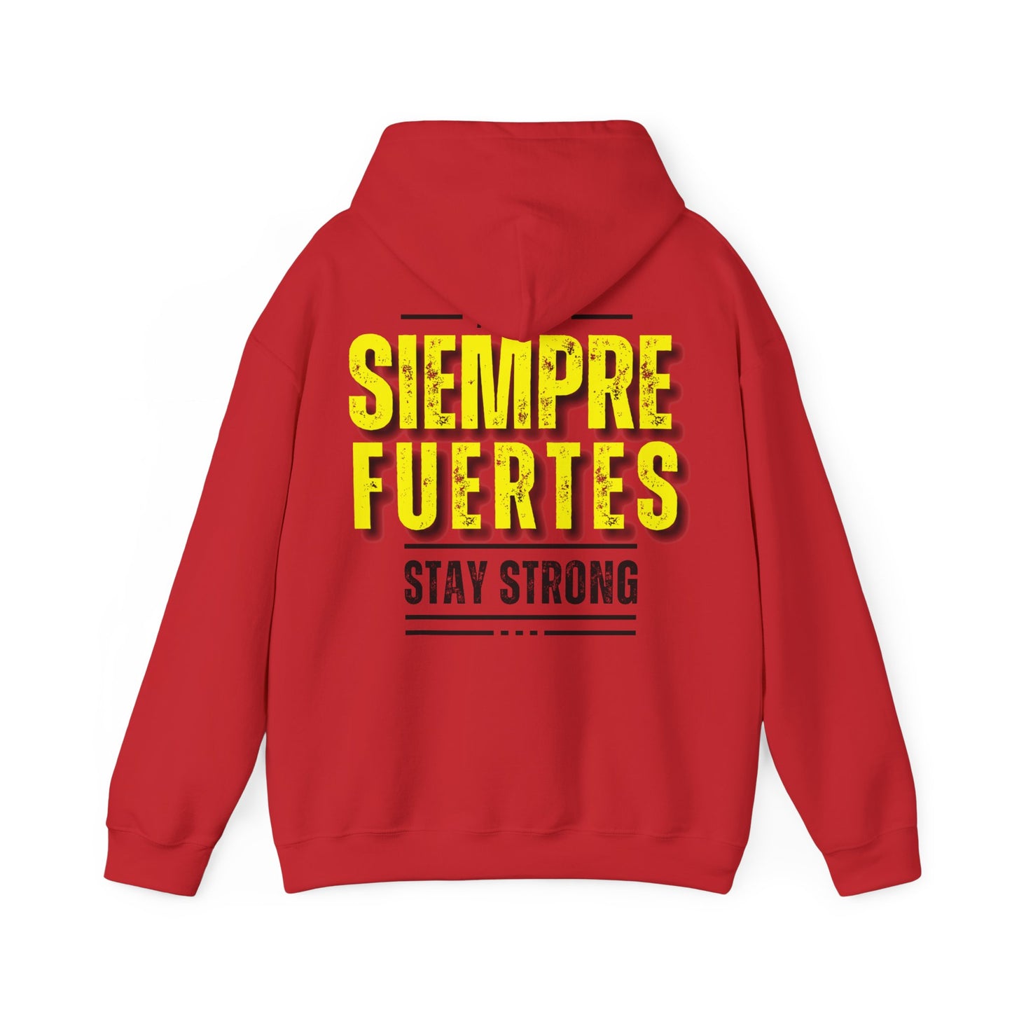 SUDADERA CON GORRO "SIEMPRE FUERTES". (EUROPA).